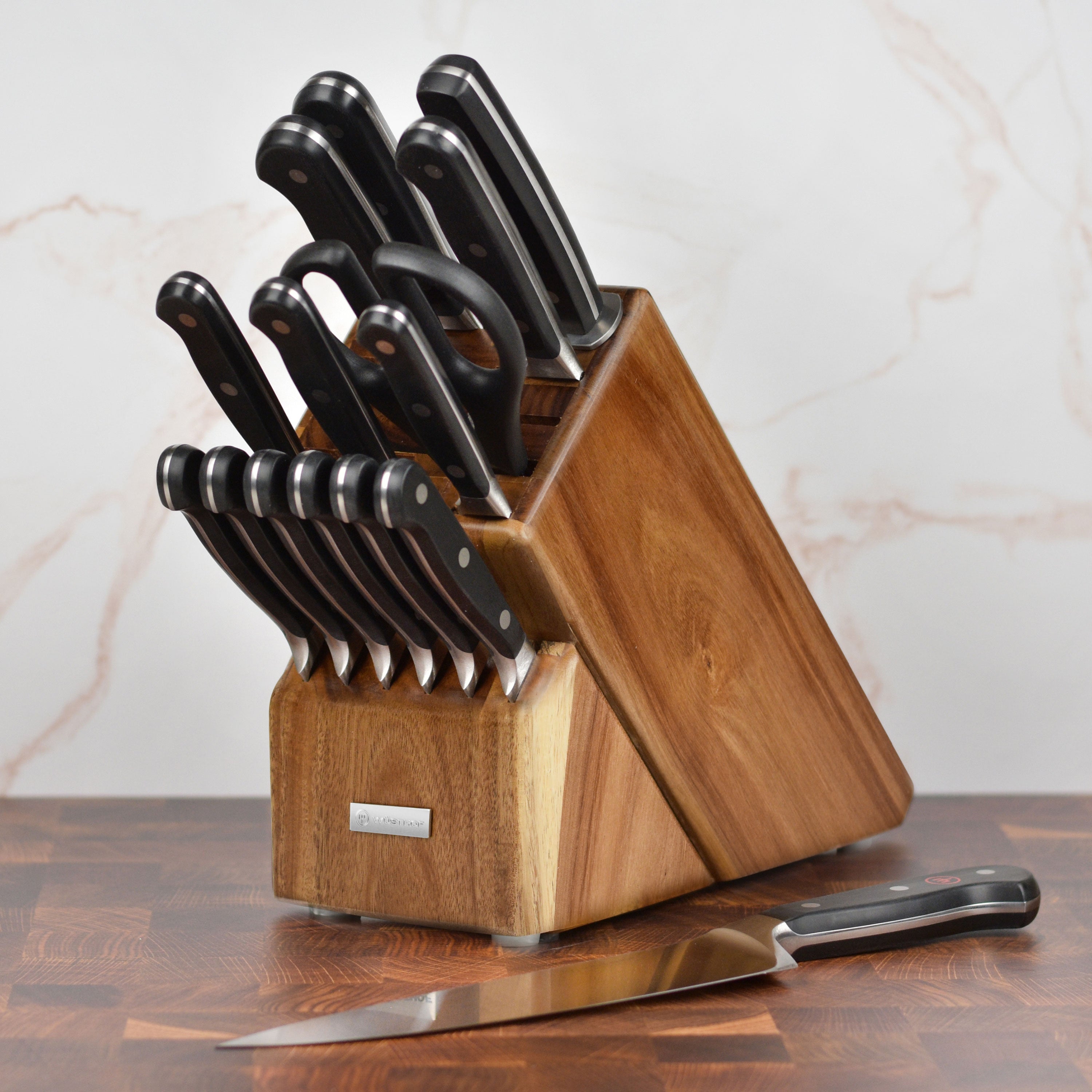 Wusthof 17 Slot Acacia Knife Block