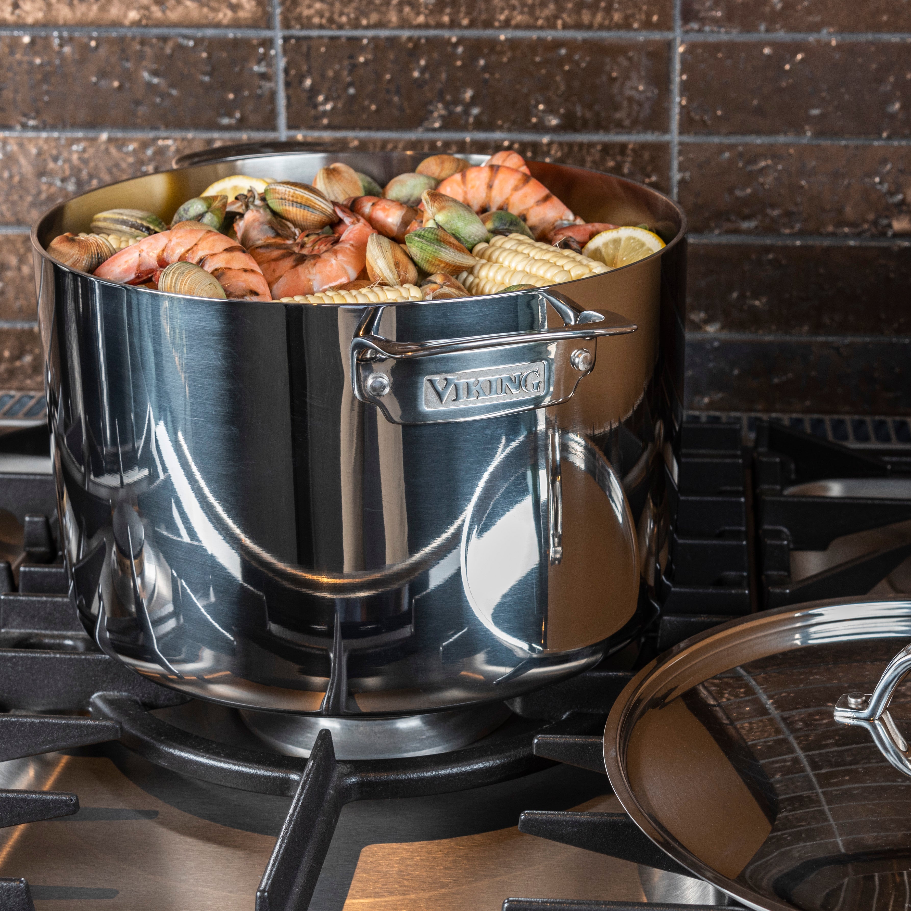 Viking 12-quart Tri-Ply Stainless Steel Stock Pot