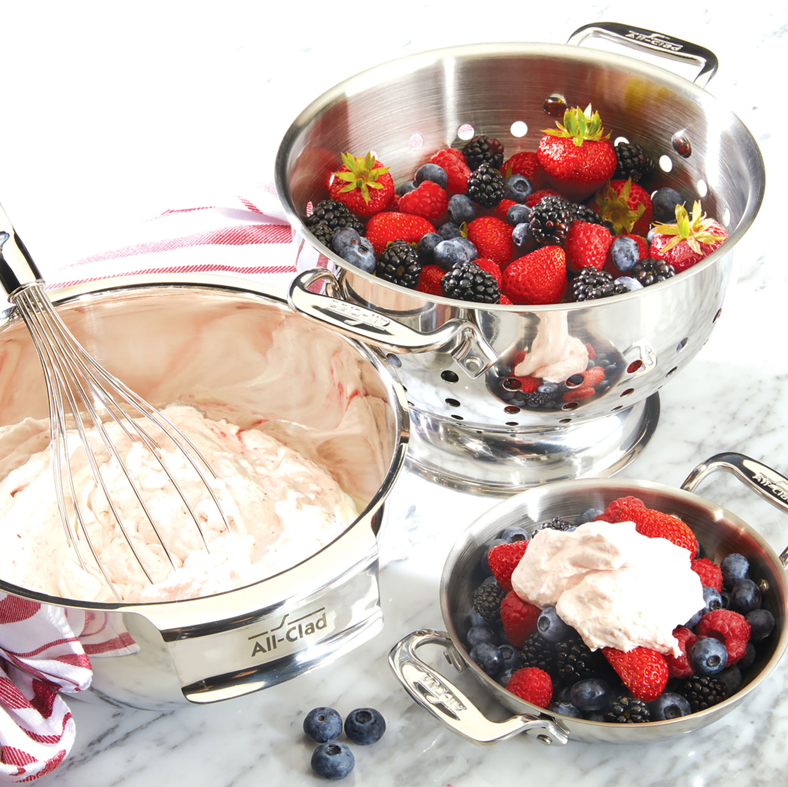 All-Clad 3 Piece Stainless Steel Mixing Bowl Set