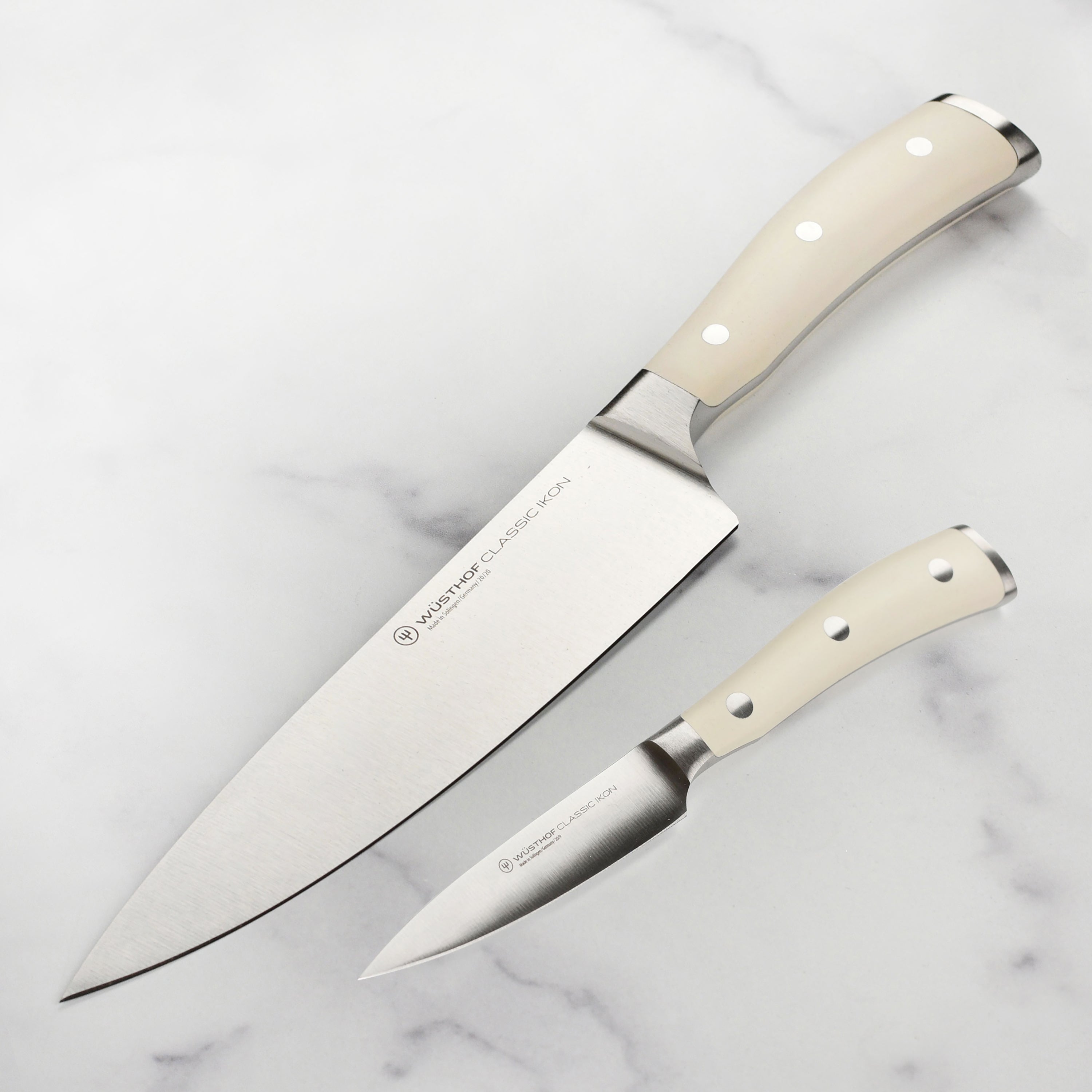 Wusthof Classic Ikon Creme 2 Piece Chef's & Paring Knife Set