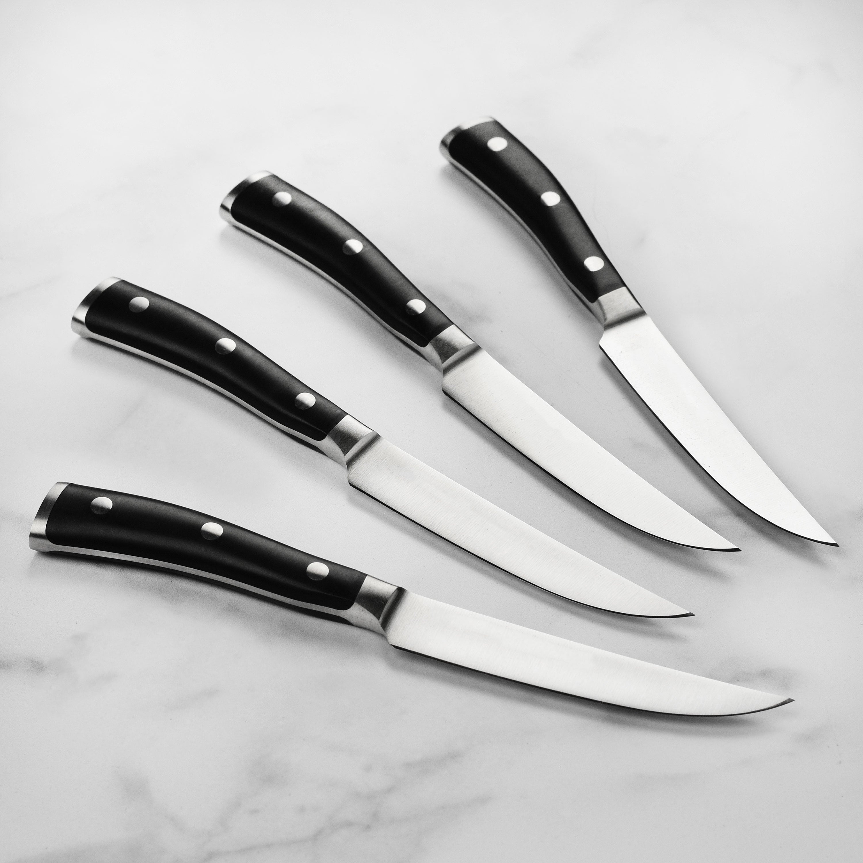 Wusthof Classic Ikon 4 Piece Steak Knife Set with Wood Case