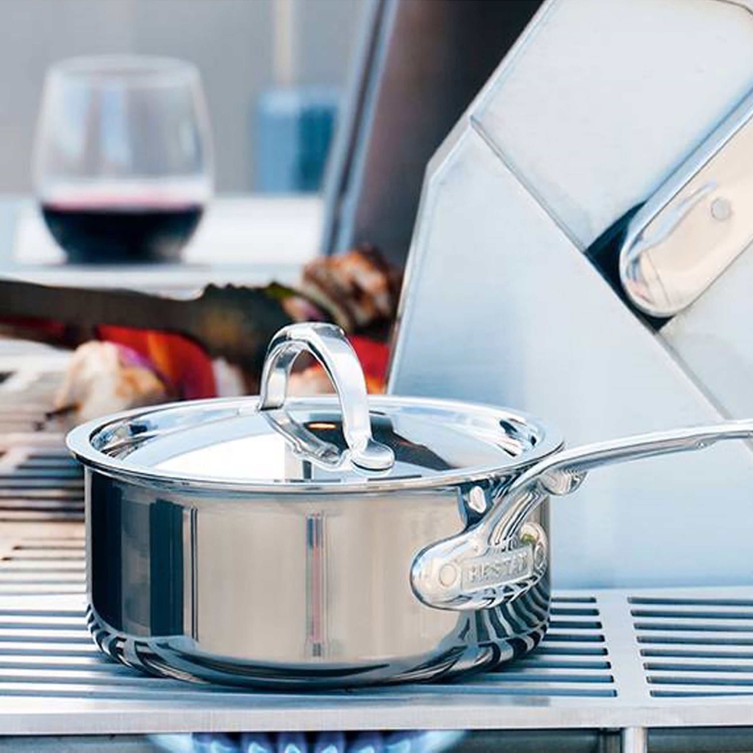 Hestan NanoBond 2-quart Titanium Stainless Steel Saucepan