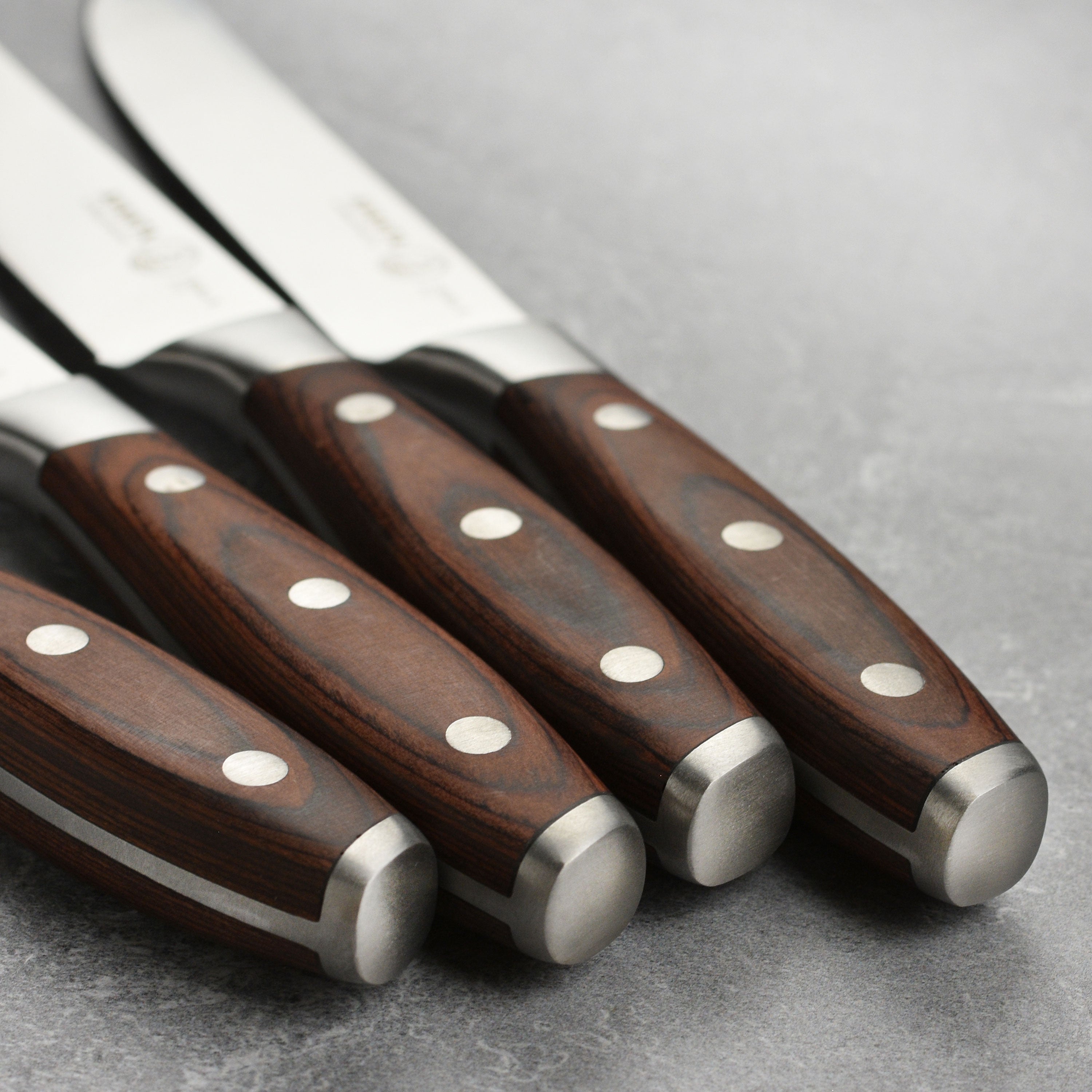 Messermeister Avanta Forged 4 Piece Steak Knife Set with Pakkawood Handles