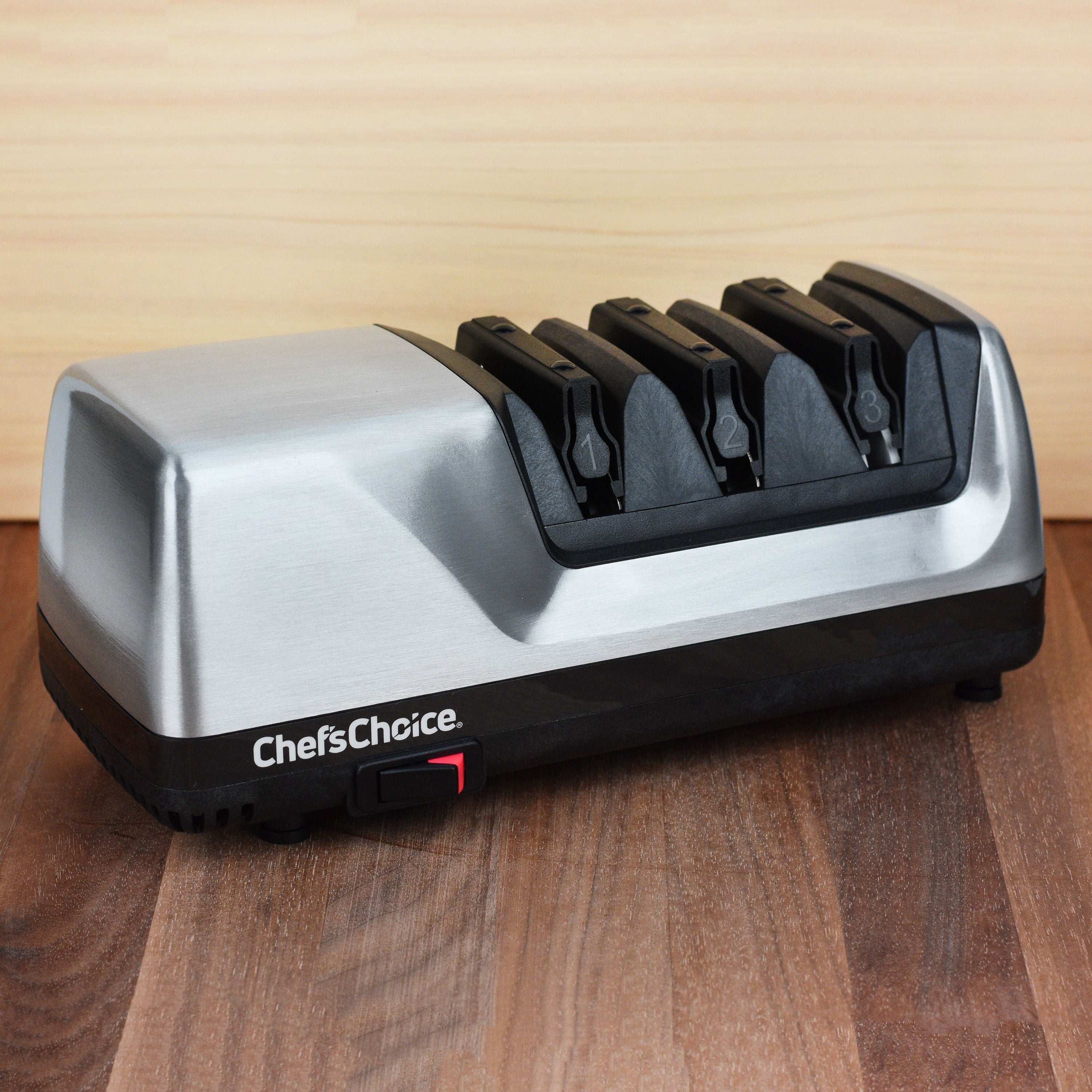 Chef's Choice 3 Stage Brushed Metal Model 15XV Electric Knife Sharpener