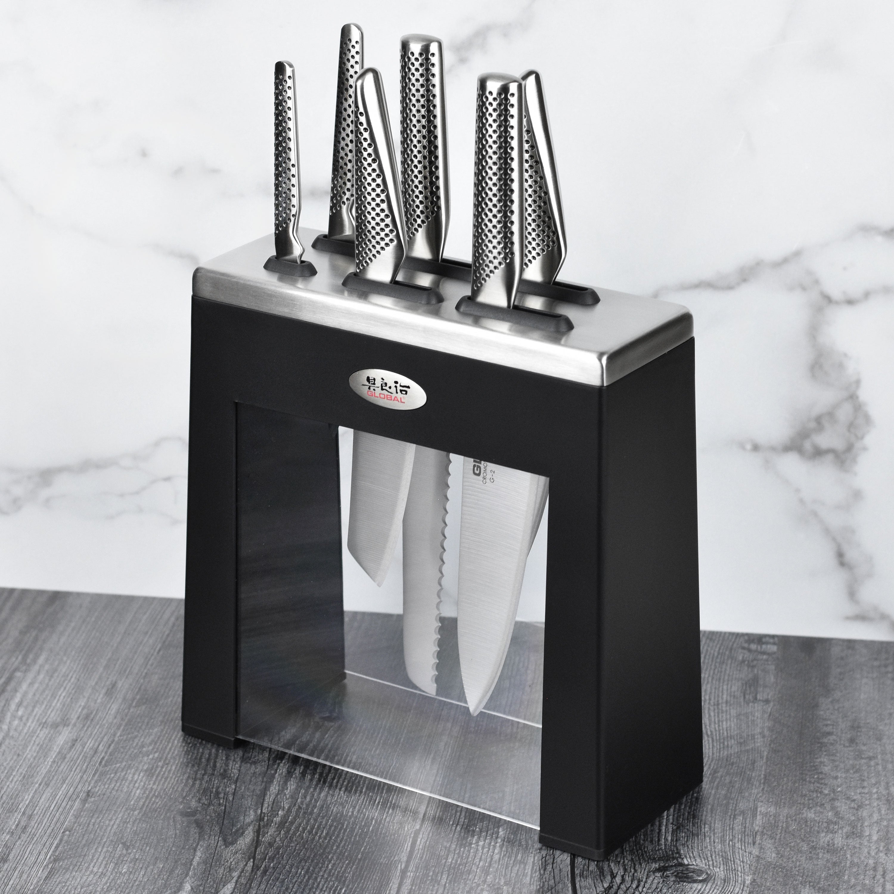 Global 7 Piece Kabuto Knife Block Set