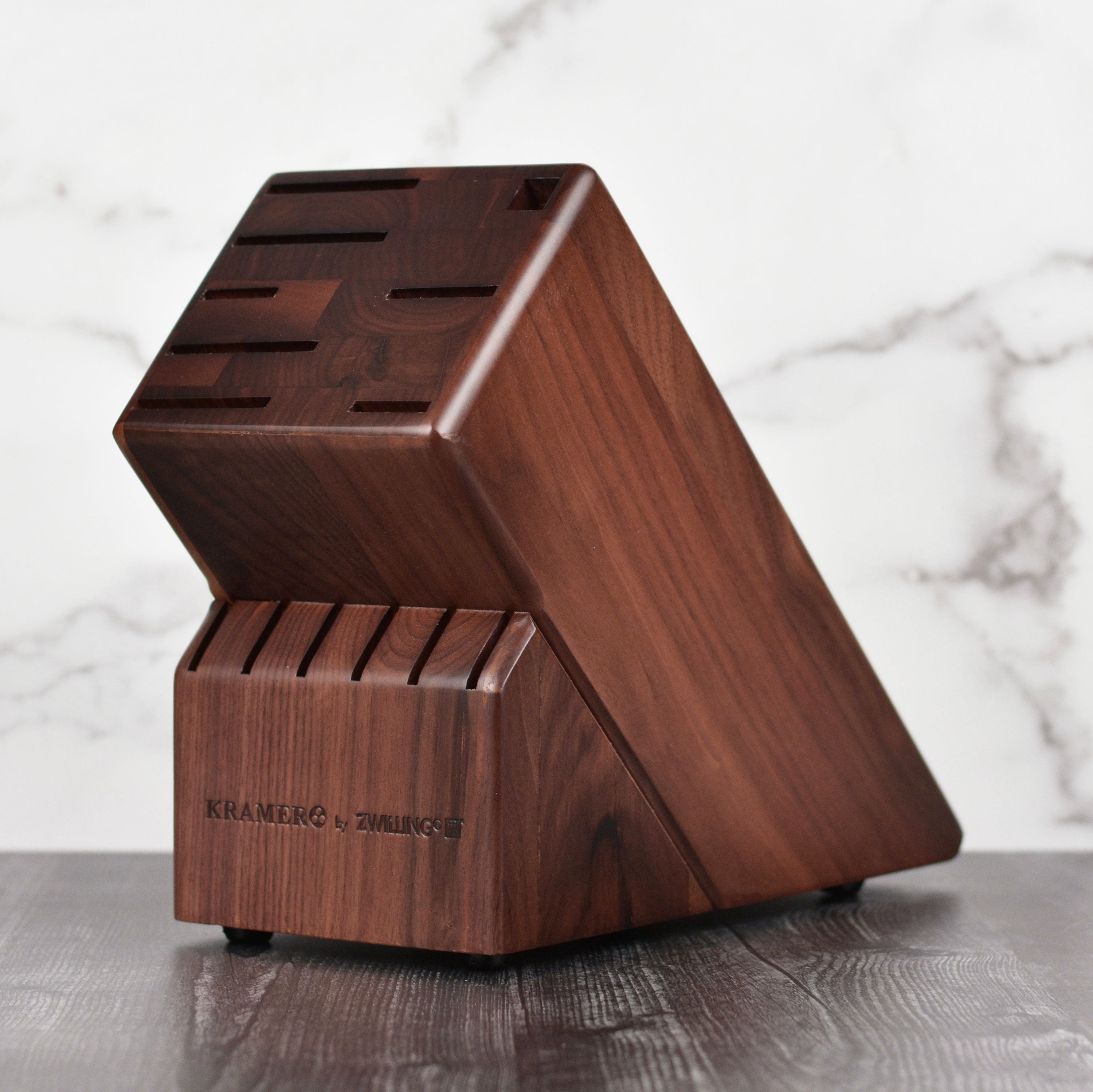 Kramer 14 Slot Walnut Knife Block