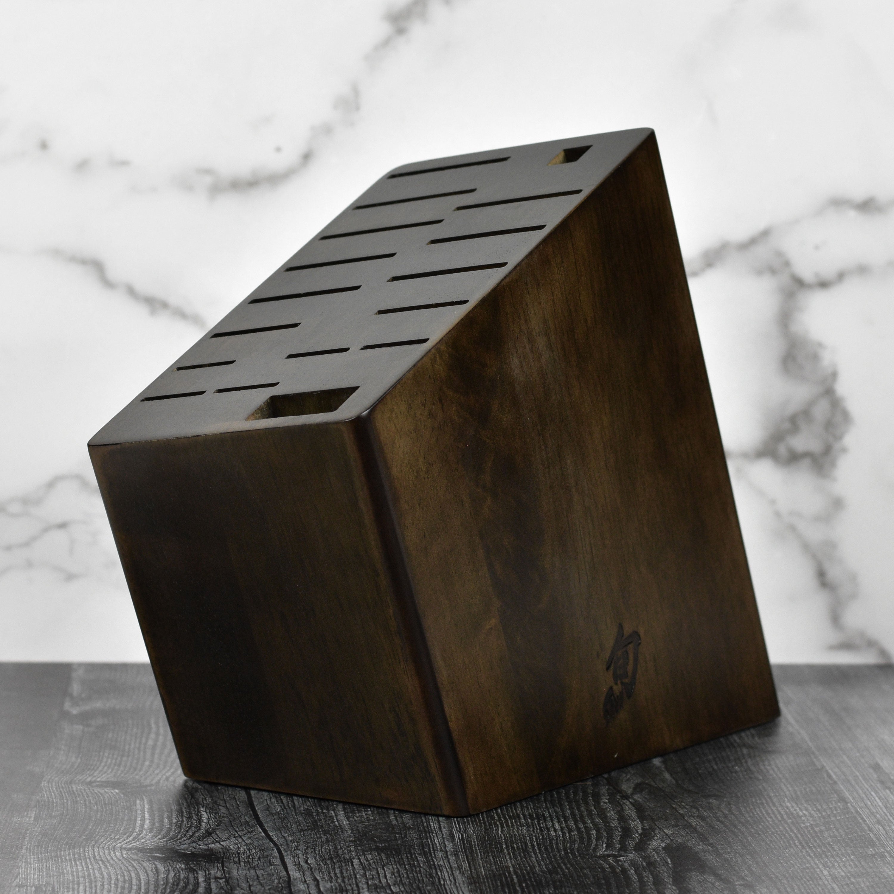 Shun 17 Slot Angled Knife Block