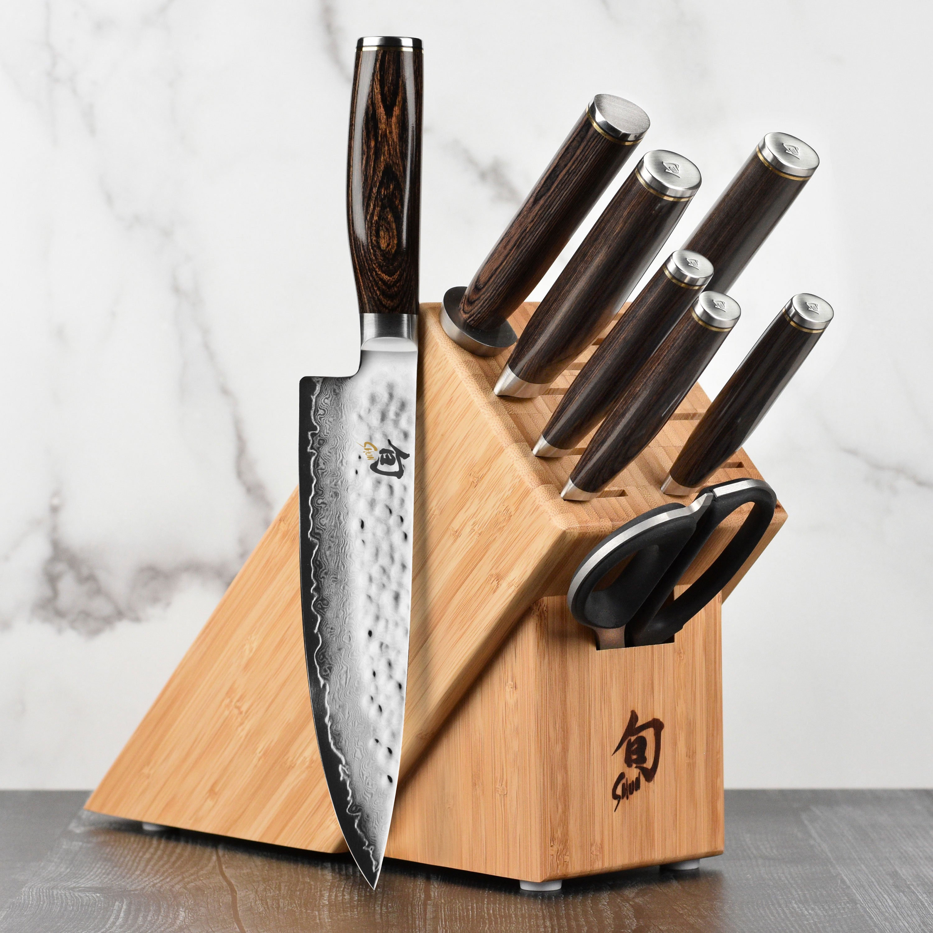 Shun 11 Slot Bamboo Knife Block