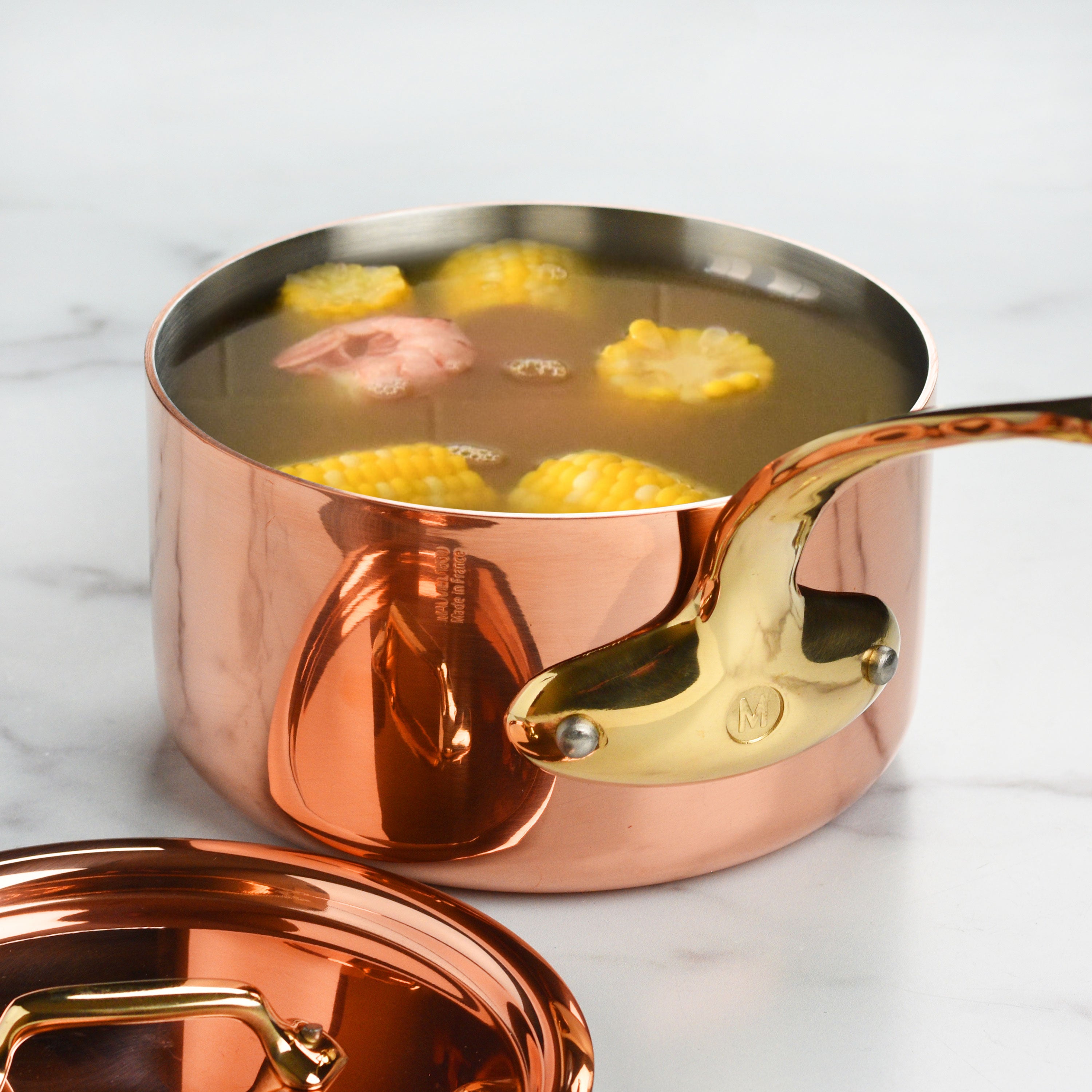 Mauviel M200B 1.9-quart Copper Saucepan