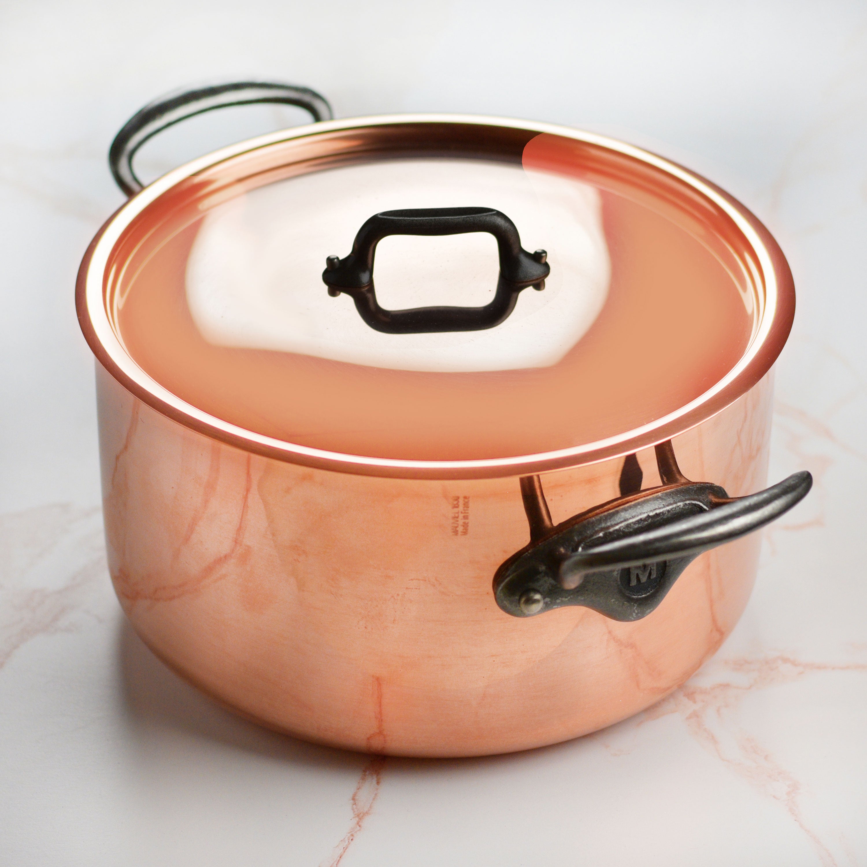 Mauviel M200Ci 6.3-quart Copper Stock Pot