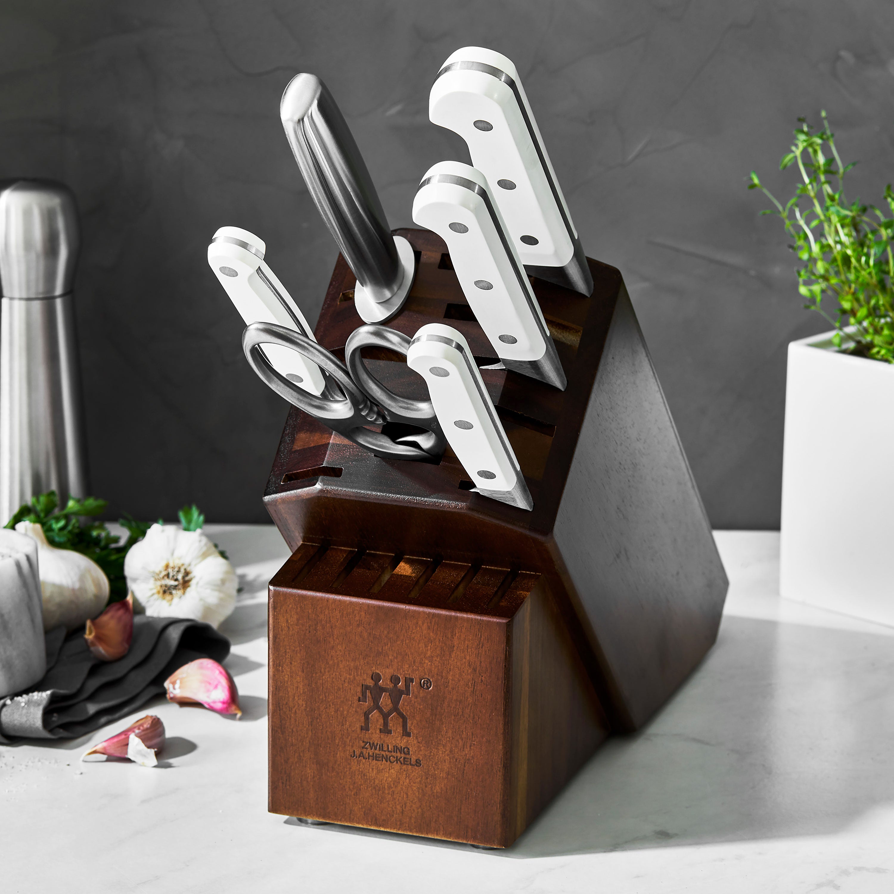 Zwilling Pro Le Blanc 7 Piece Knife Block Set