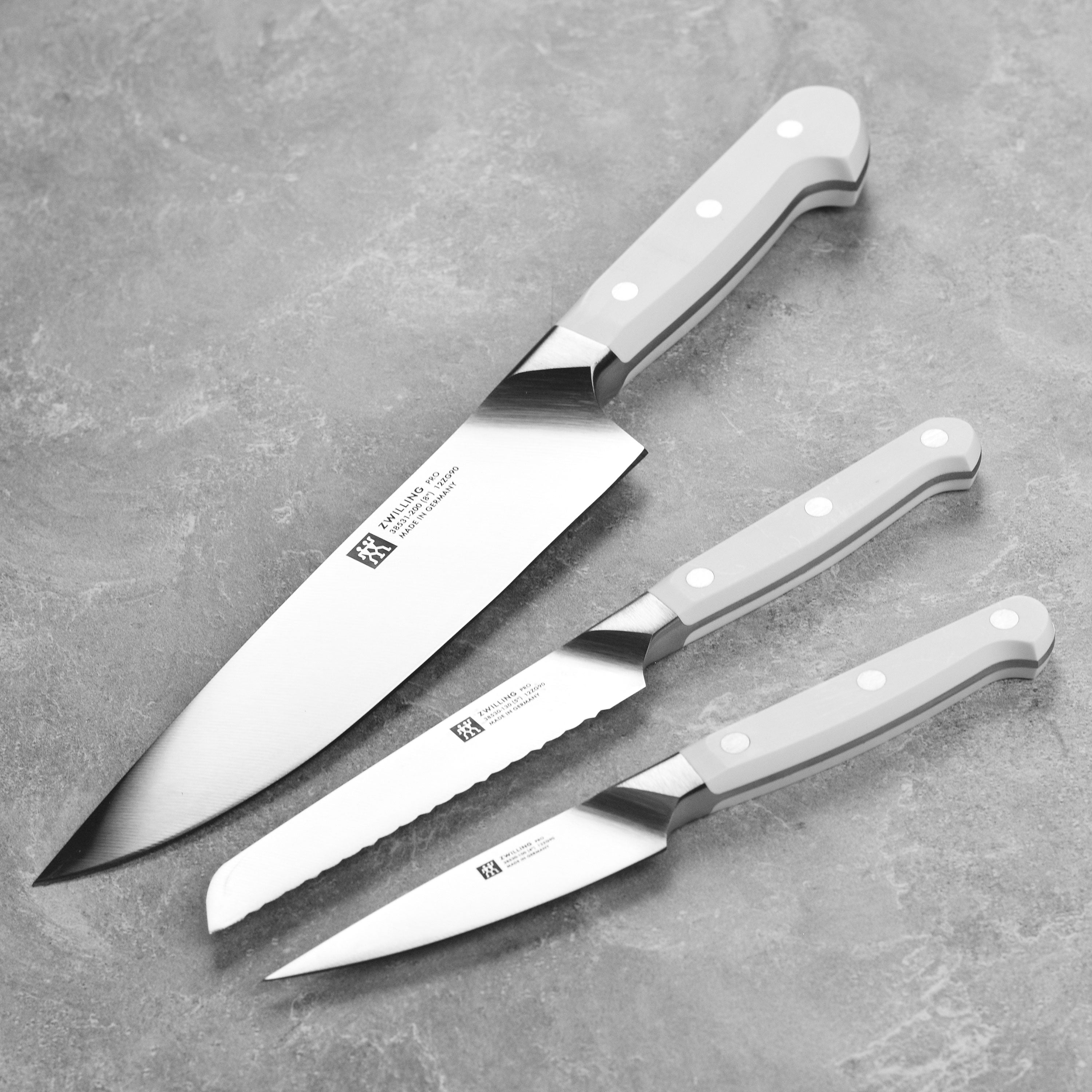 Zwilling Pro Le Blanc 3 Piece Knife Set