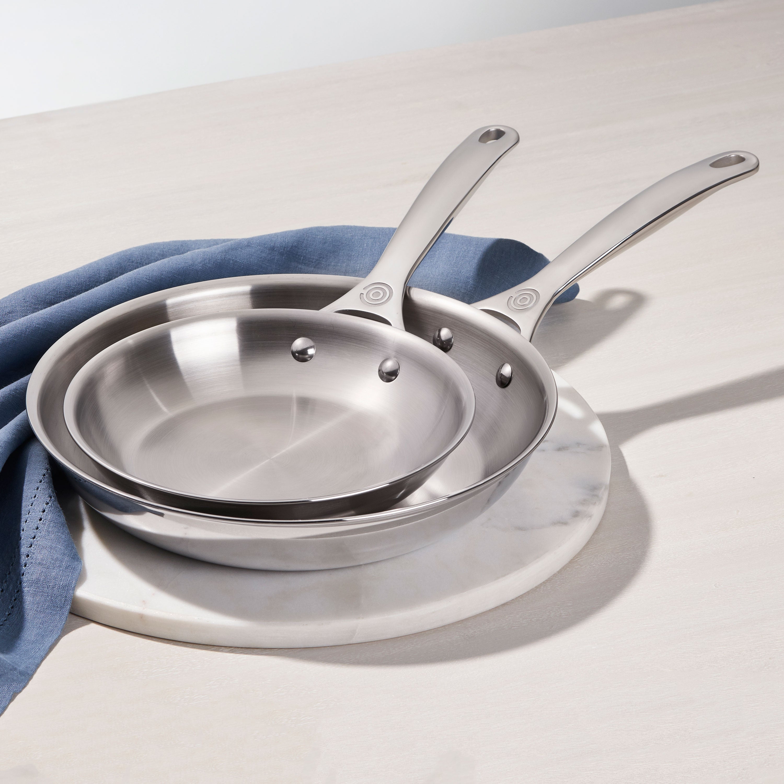 Le Creuset Stainless Steel 2 Piece 8 & 10