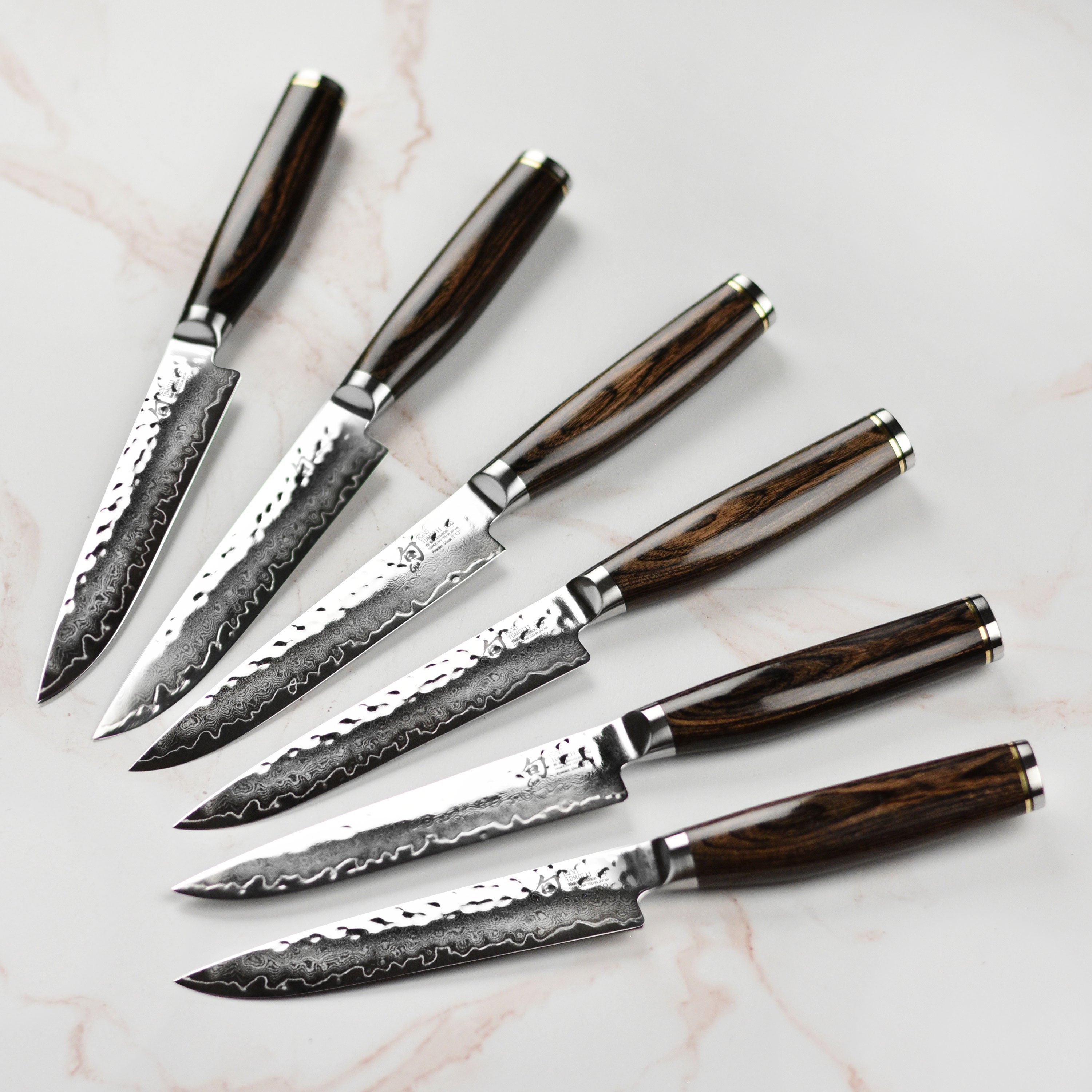 Shun Premier 6 Piece Steak Knife Set with Block