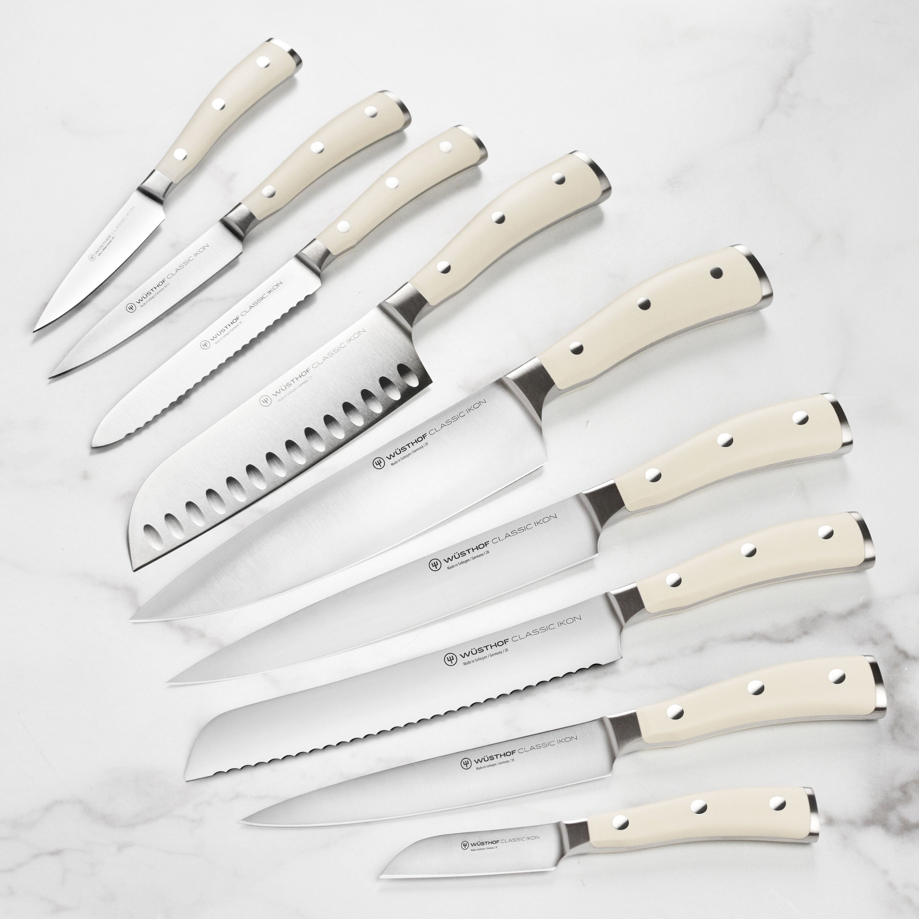 Wusthof Classic Ikon Creme 16 Piece Acacia Knife Block Set