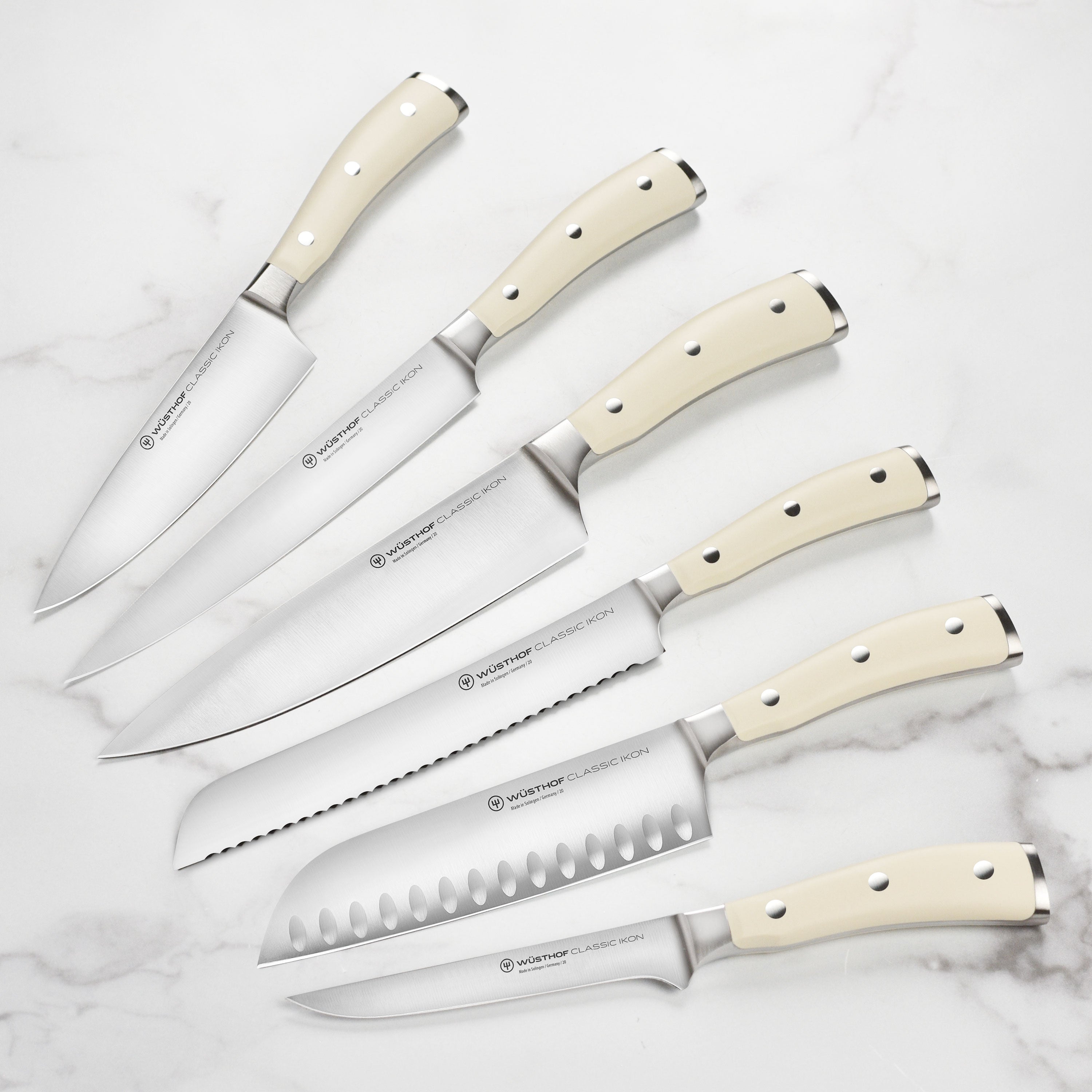 Wusthof Classic Ikon Creme 23 Piece Walnut Knife Block Set