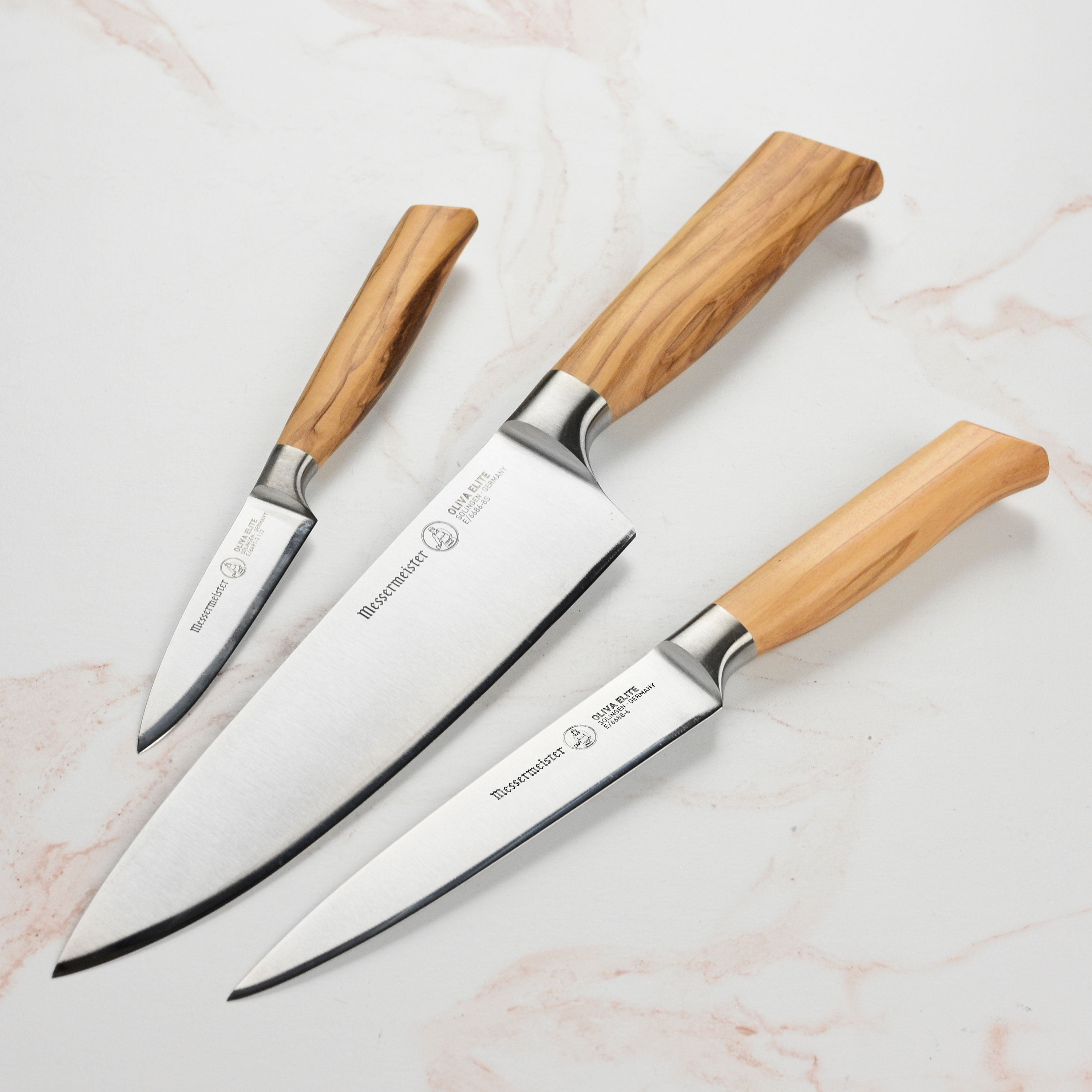 Messermeister Oliva Elite 3 Piece Knife Set