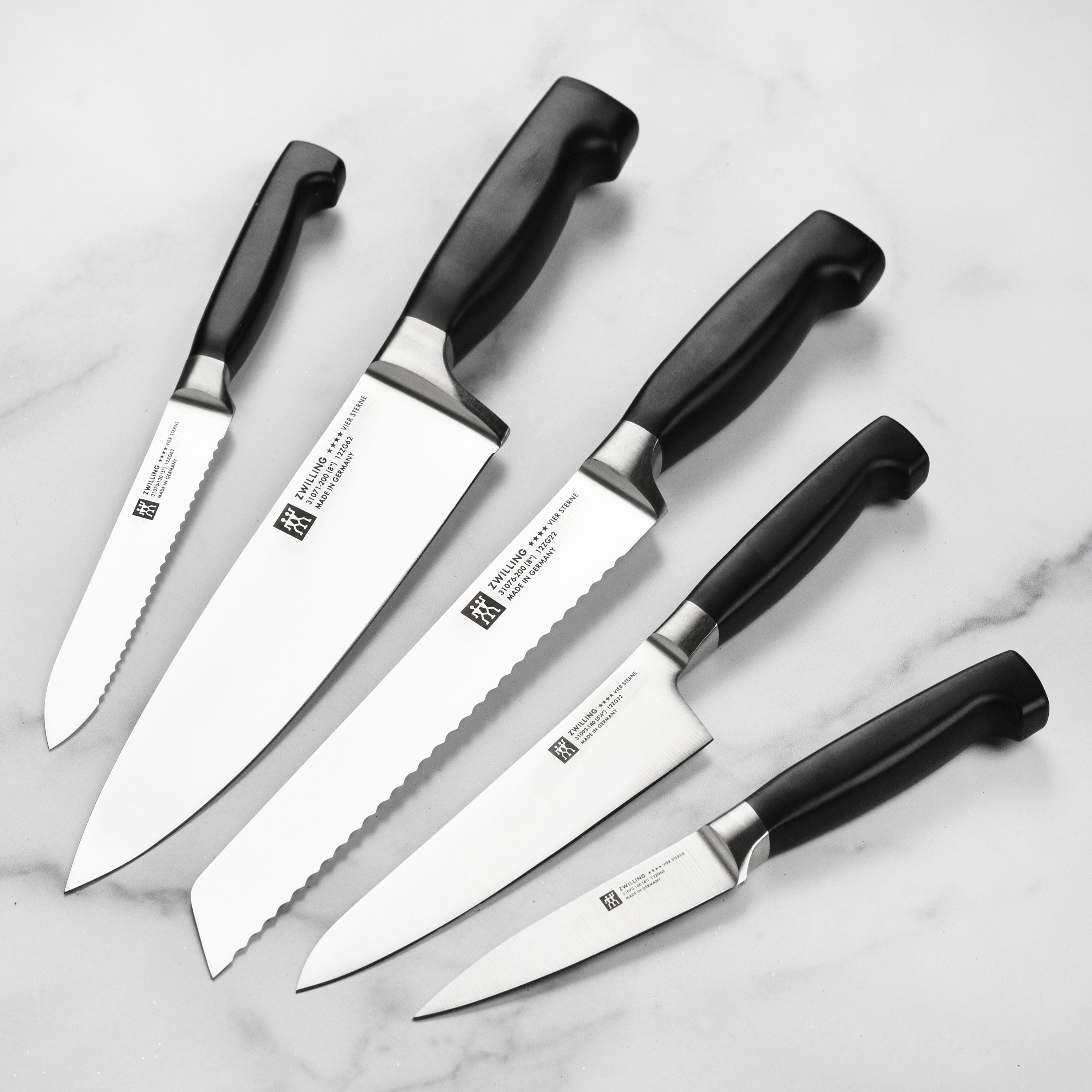 Zwilling Four Star 7 Piece Self-Sharpening Knife Block Set