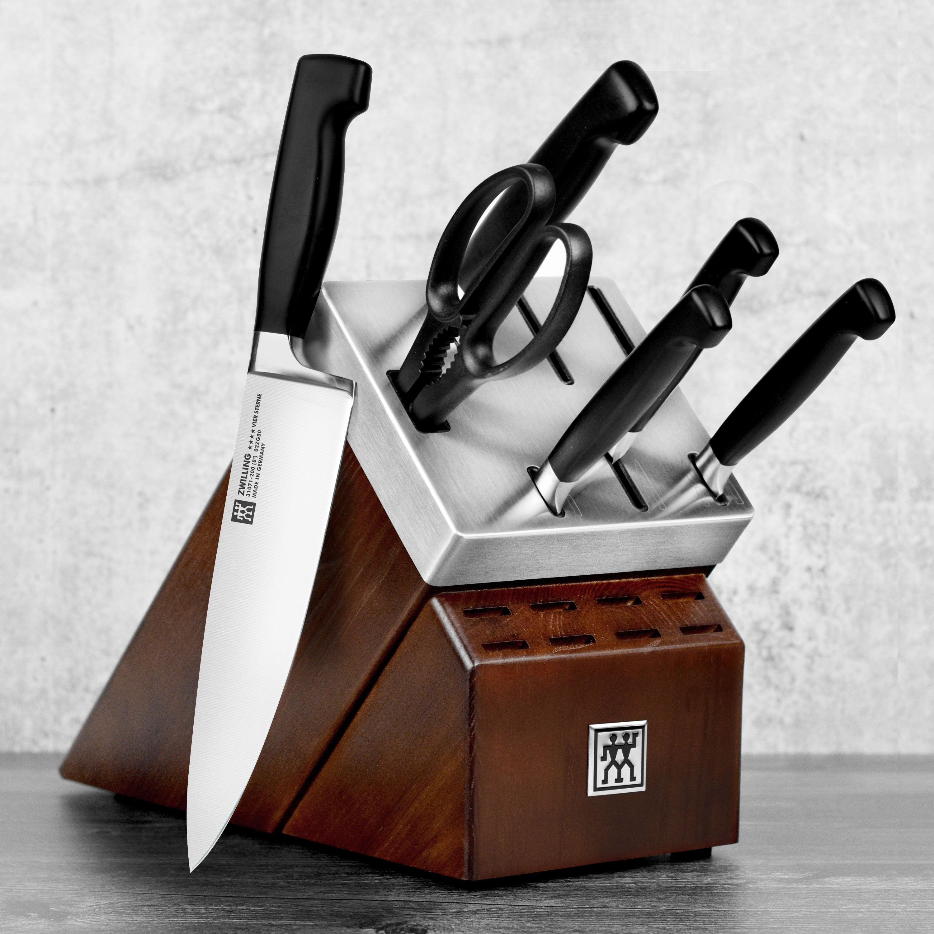 Zwilling Four Star 7 Piece Self-Sharpening Knife Block Set