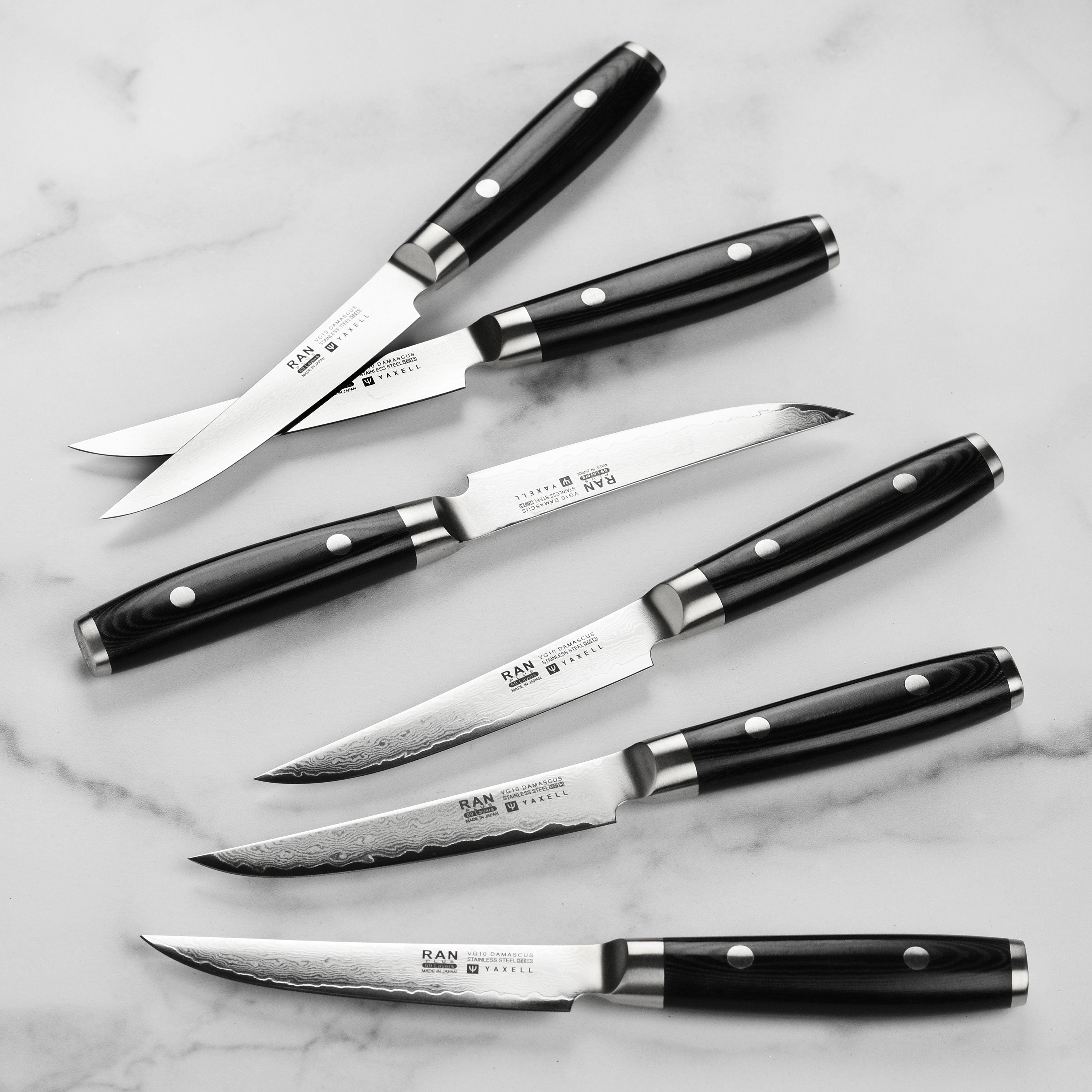 Yaxell Ran Plus 6 Piece Steak Knife Set