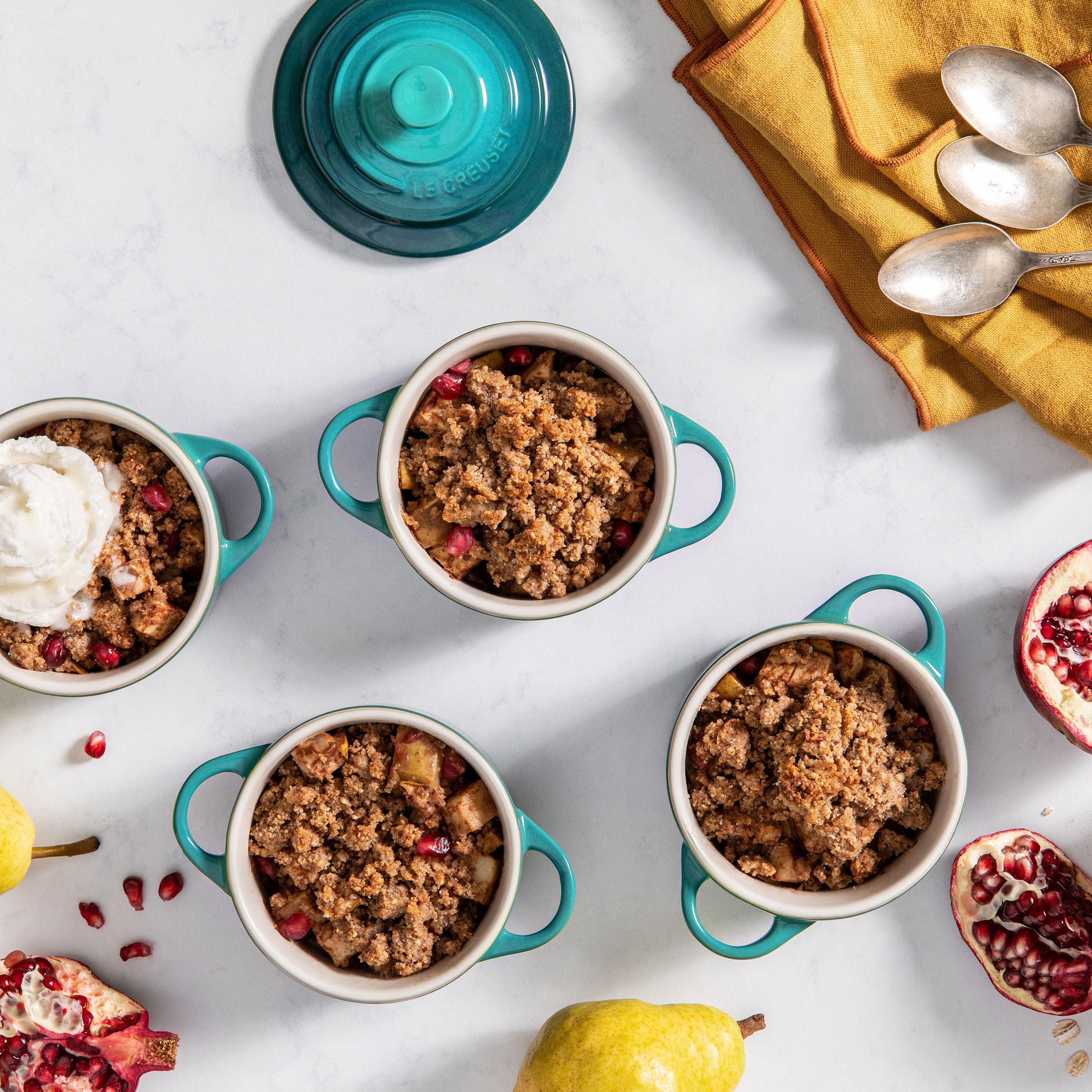 Le Creuset Stoneware Caribbean Mini Cocotte Set