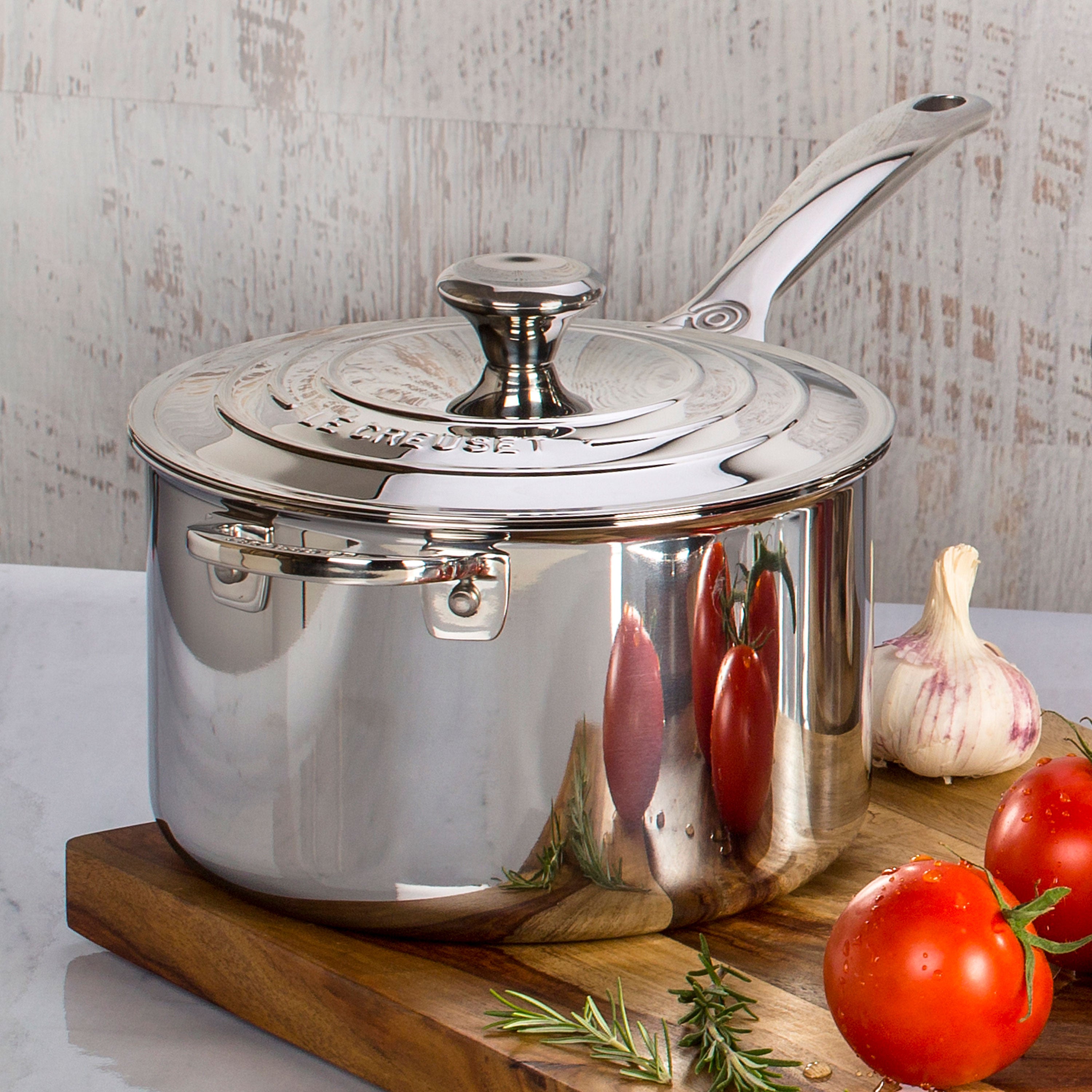 Le Creuset Stainless Steel 4-quart Saucepan