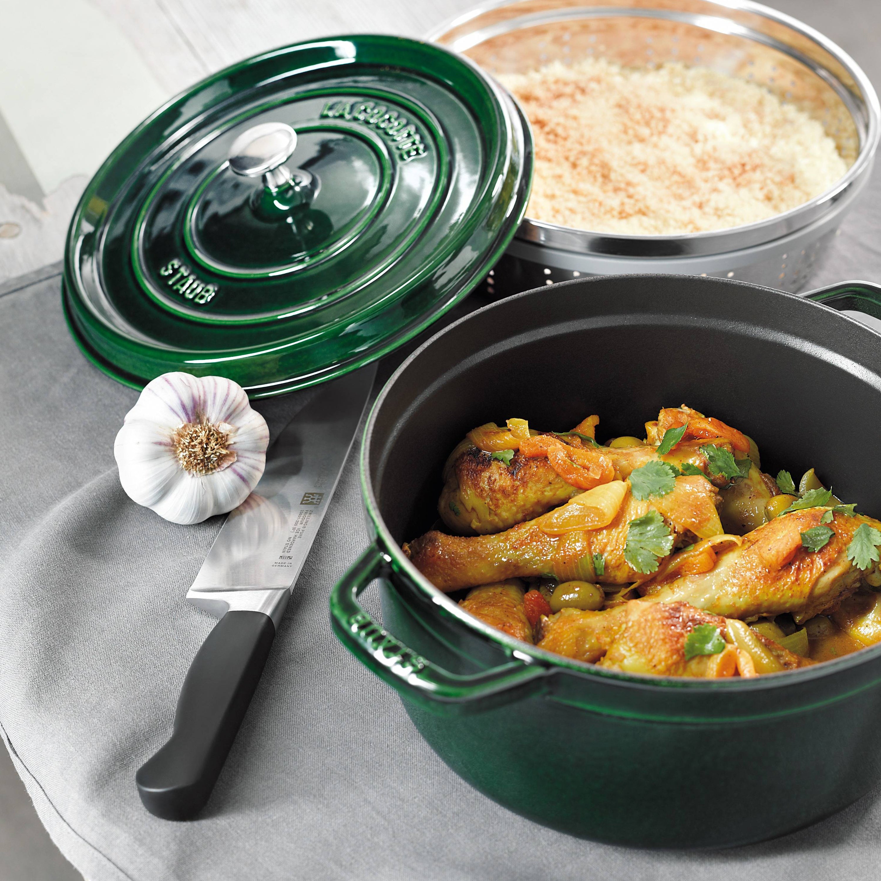 Staub 7-quart Basil Round Dutch Oven