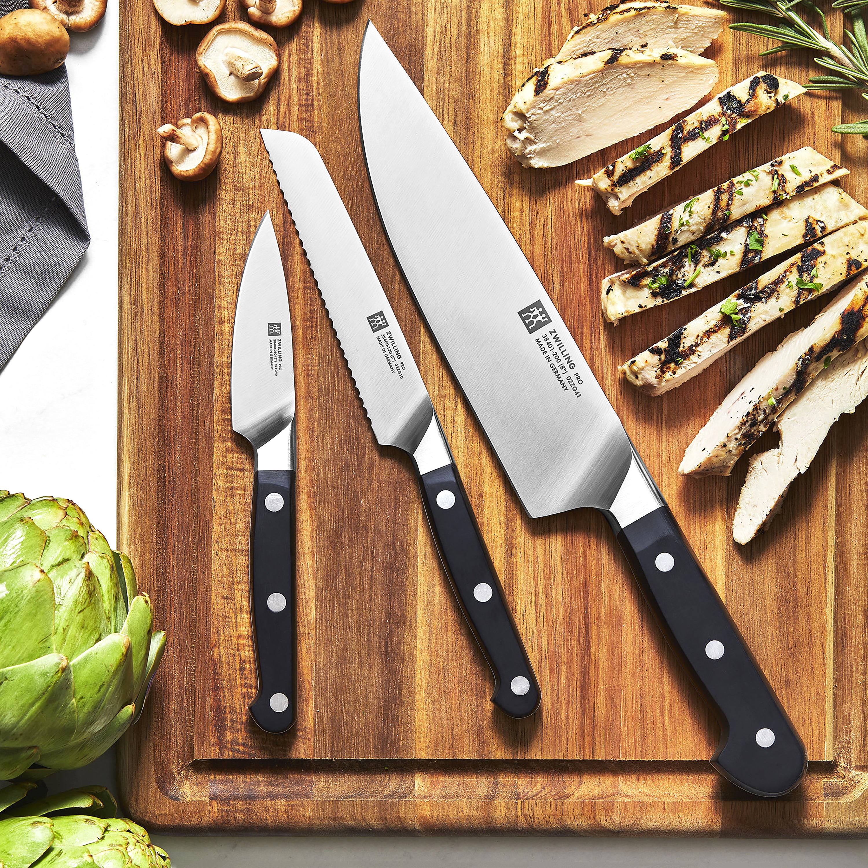 Zwilling Pro 3 Piece Knife Set