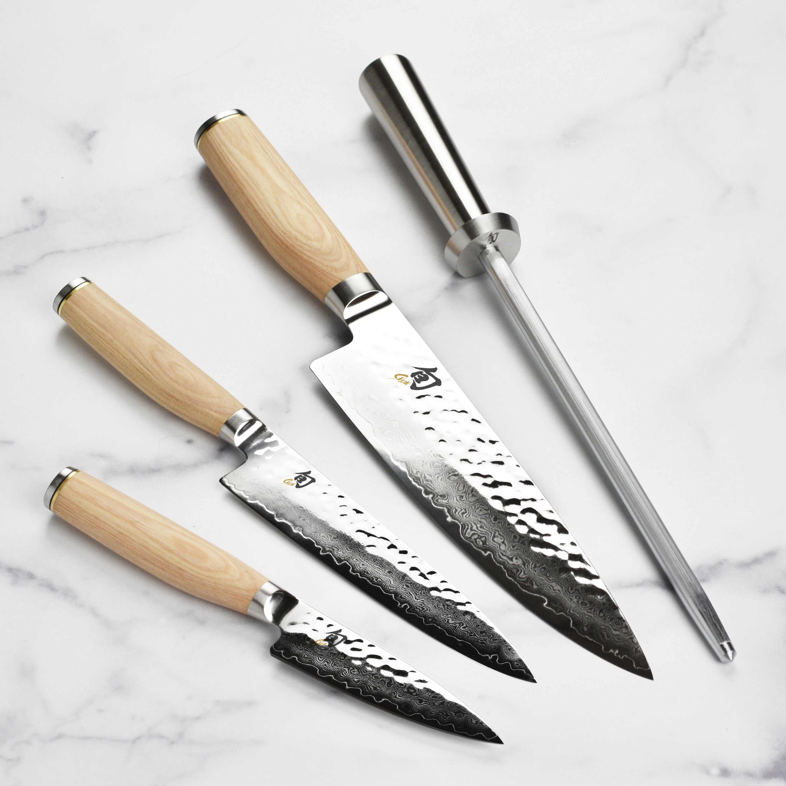 Shun Premier Blonde 5 Piece Slimline Knife Block Set