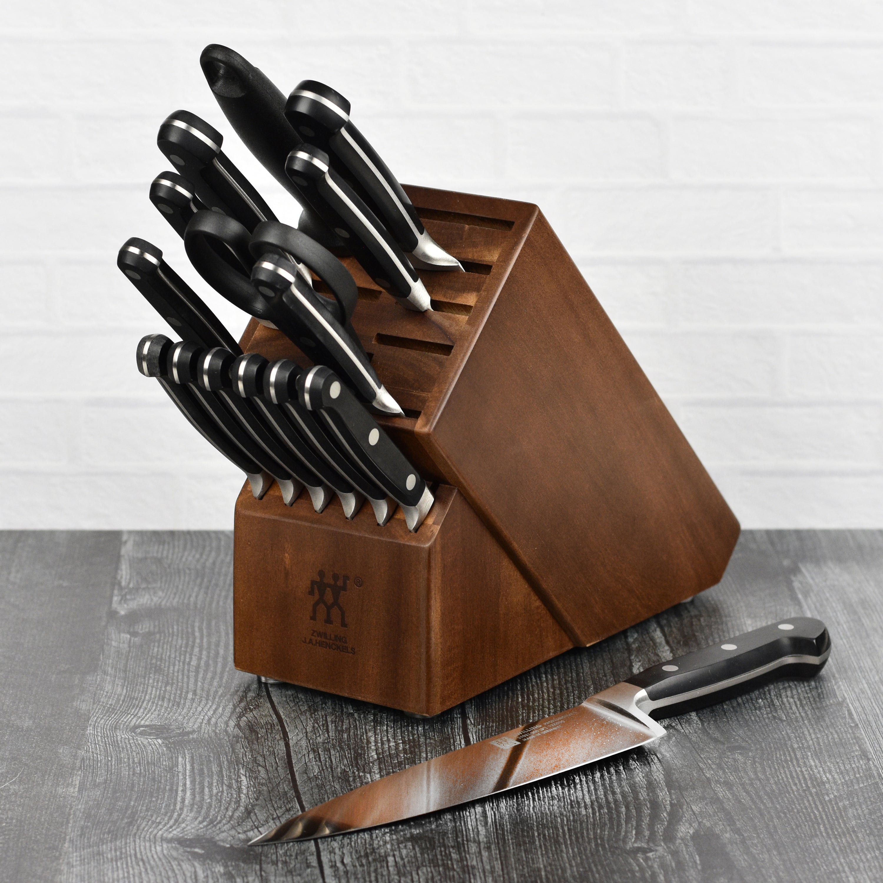 Zwilling Professional S 16 Piece Acacia Knife Block Set