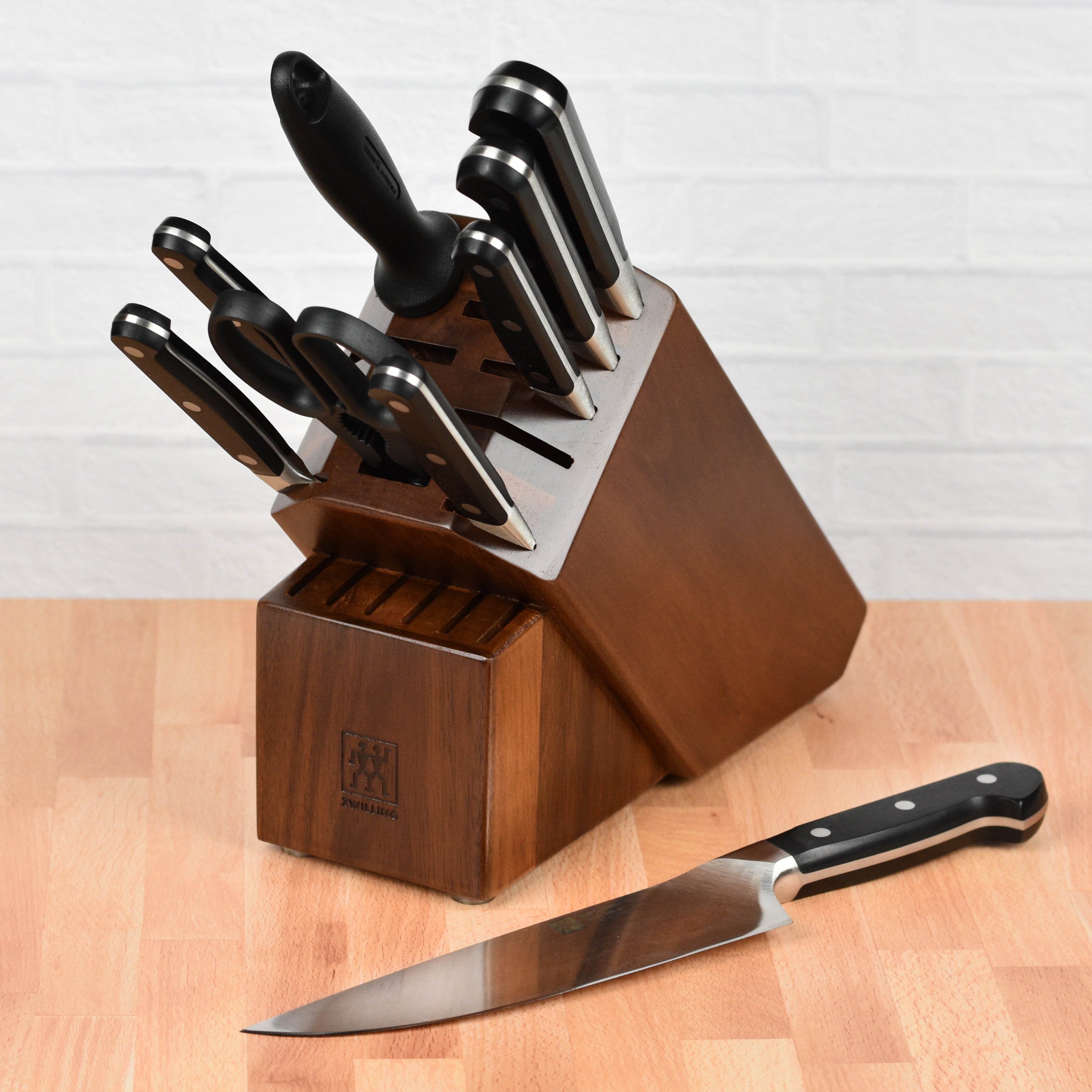 Zwilling Pro 10 Piece Acacia Knife Block Set