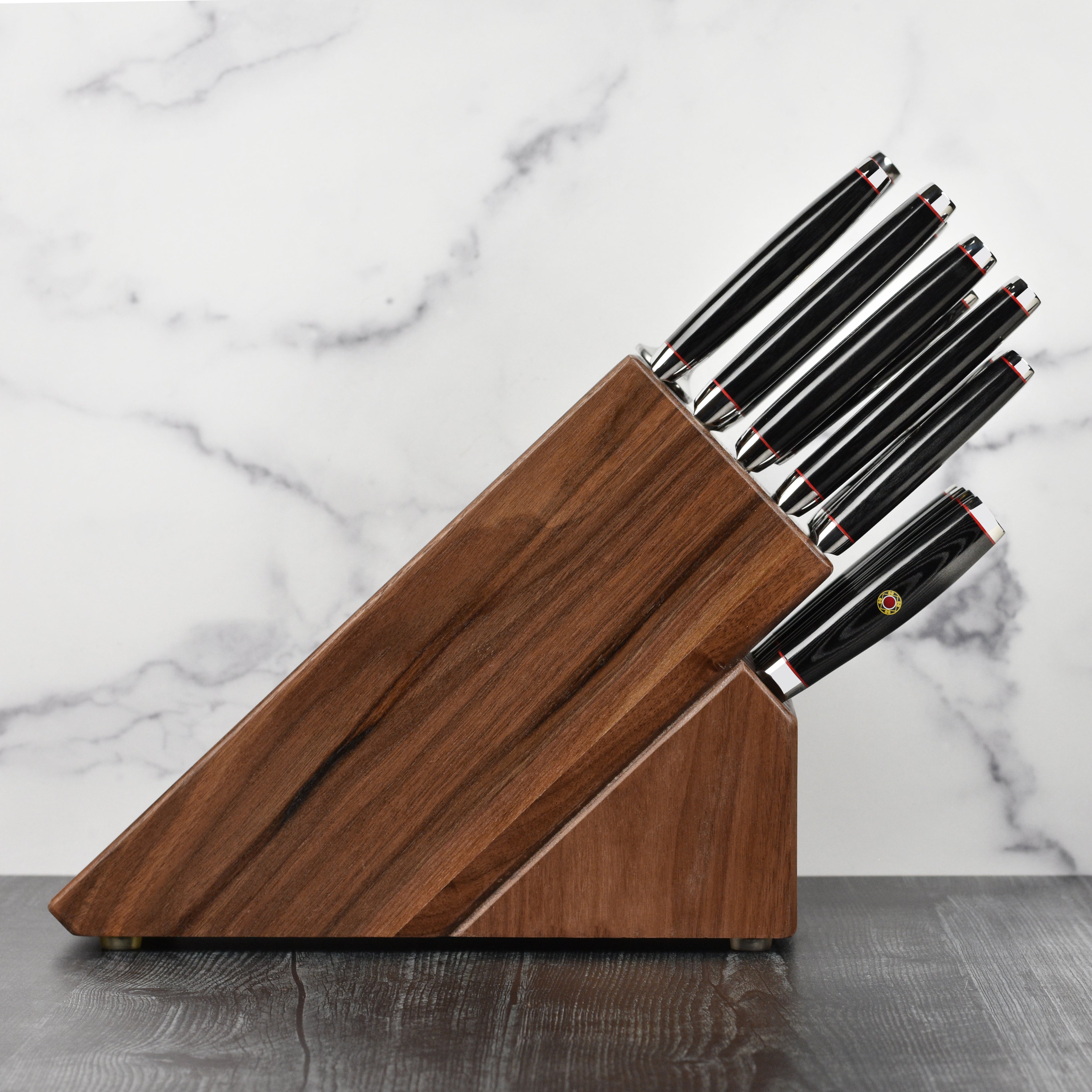 Enso SG2 18 Piece Walnut Knife Block Set