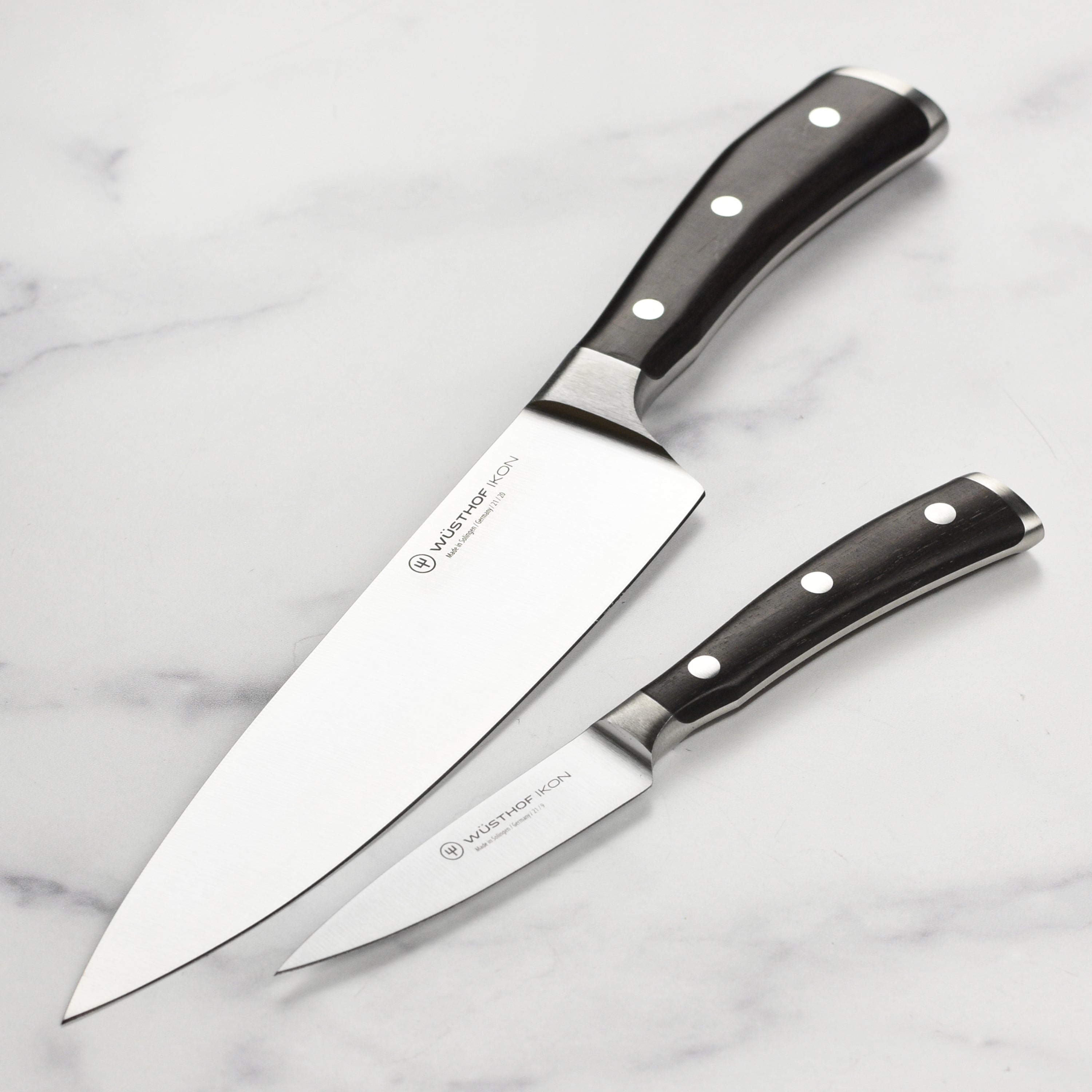 Wusthof Ikon Blackwood 2 Piece Chef's & Paring Knife Set