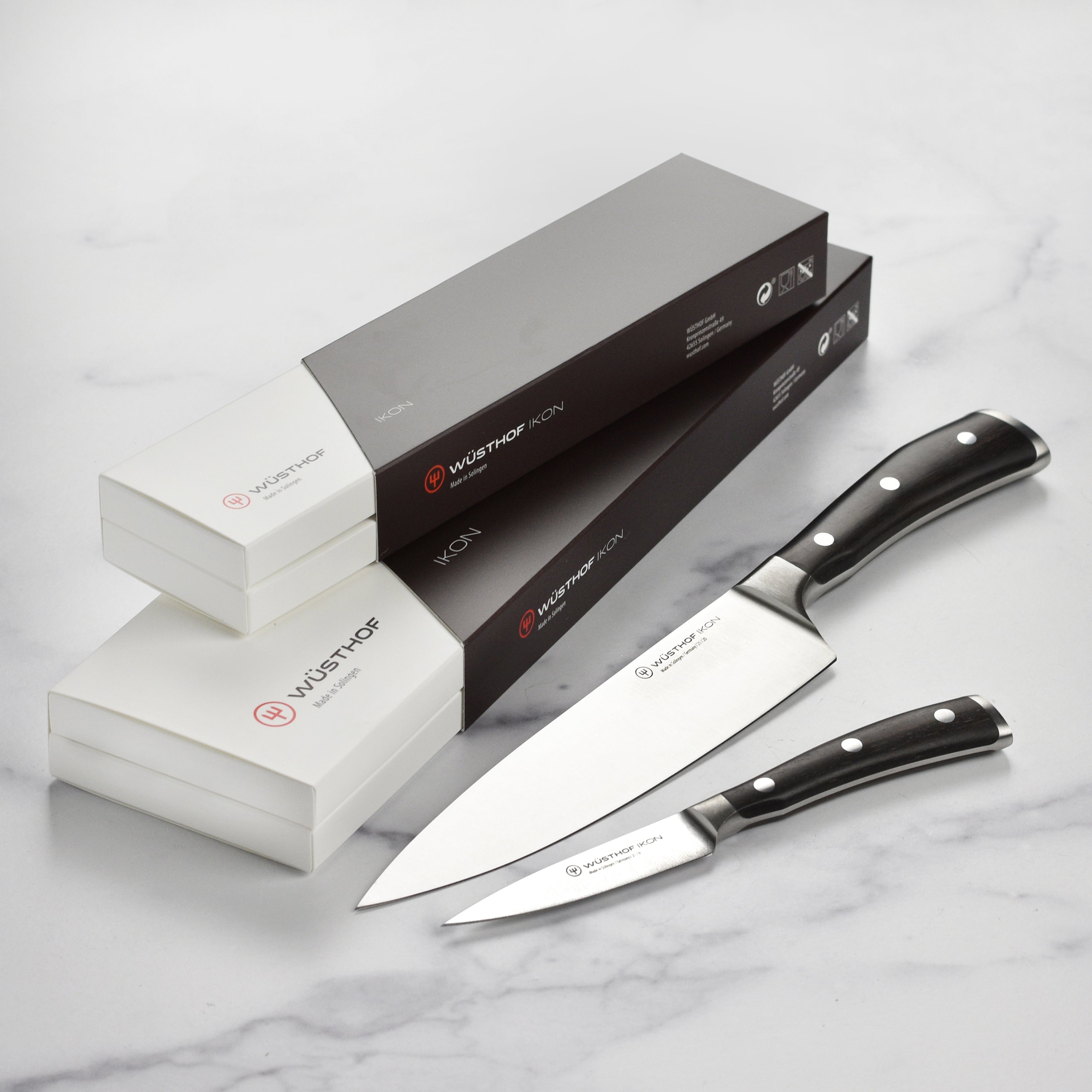 Wusthof Ikon Blackwood 2 Piece Chef's & Paring Knife Set