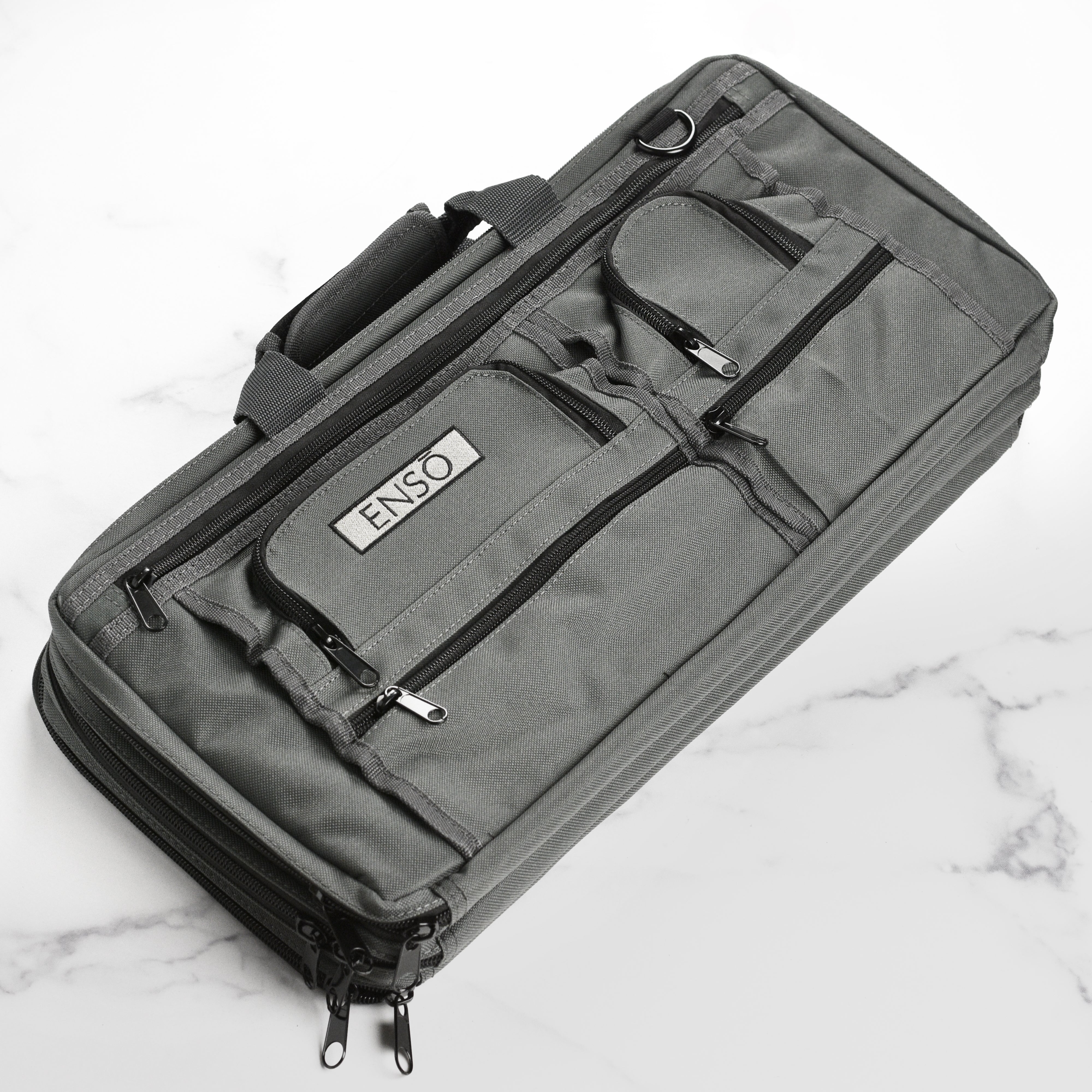 Enso 18 Pocket Graphite Gray Chef's Knife Bag