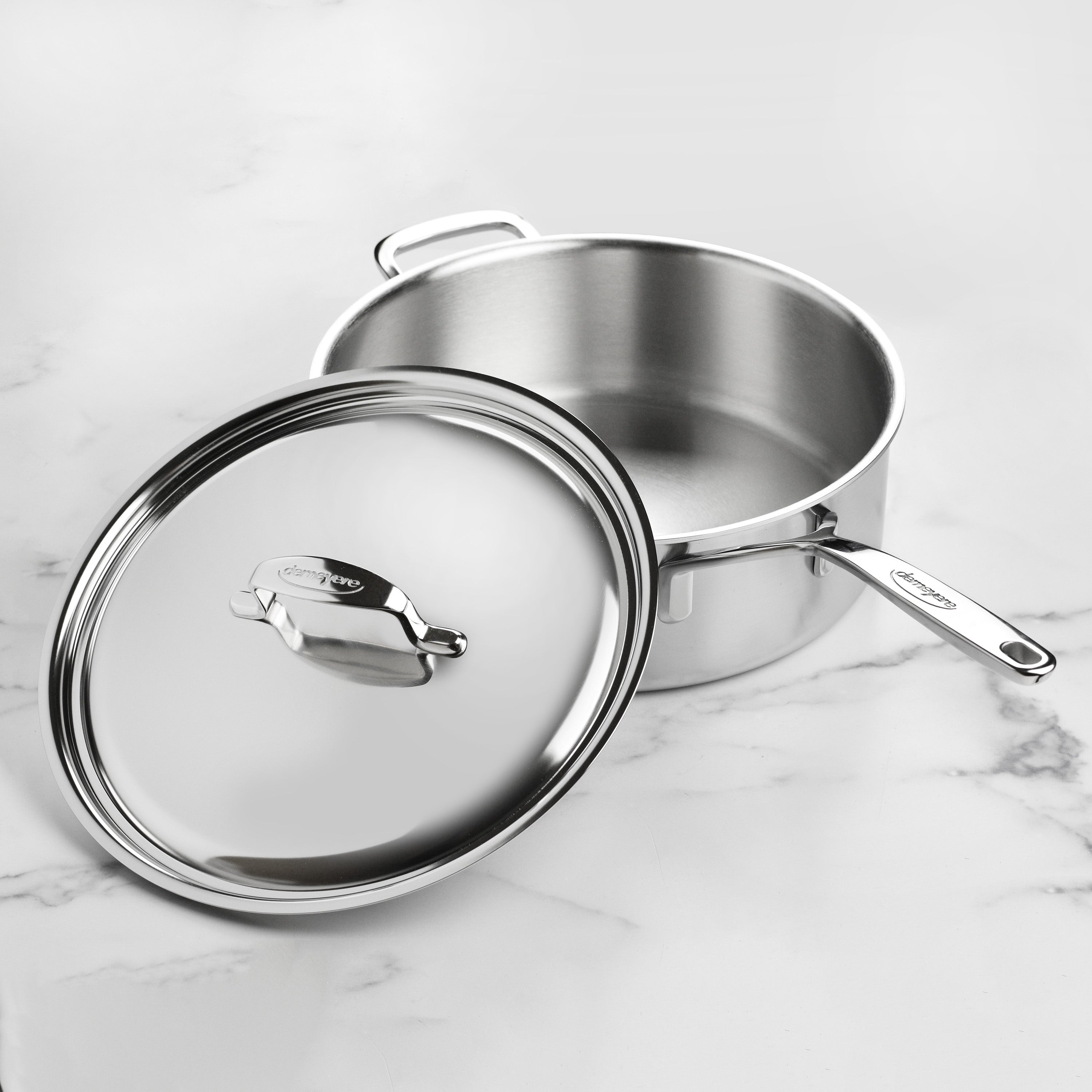 Demeyere 5-Plus 6.5-quart Stainless Steel Saute Pan