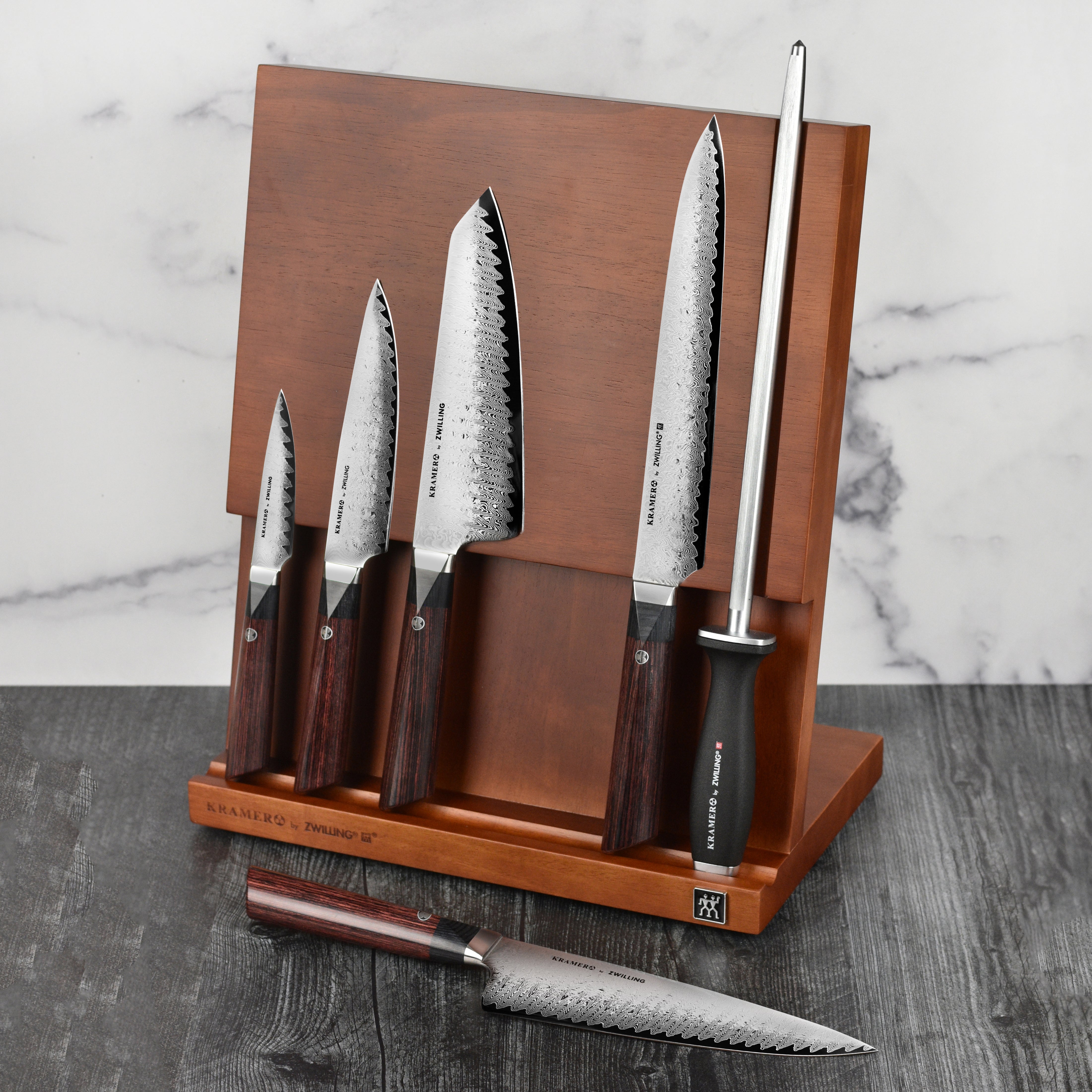 Kramer Meiji 7 Piece Magnetic Easel Knife Block Set