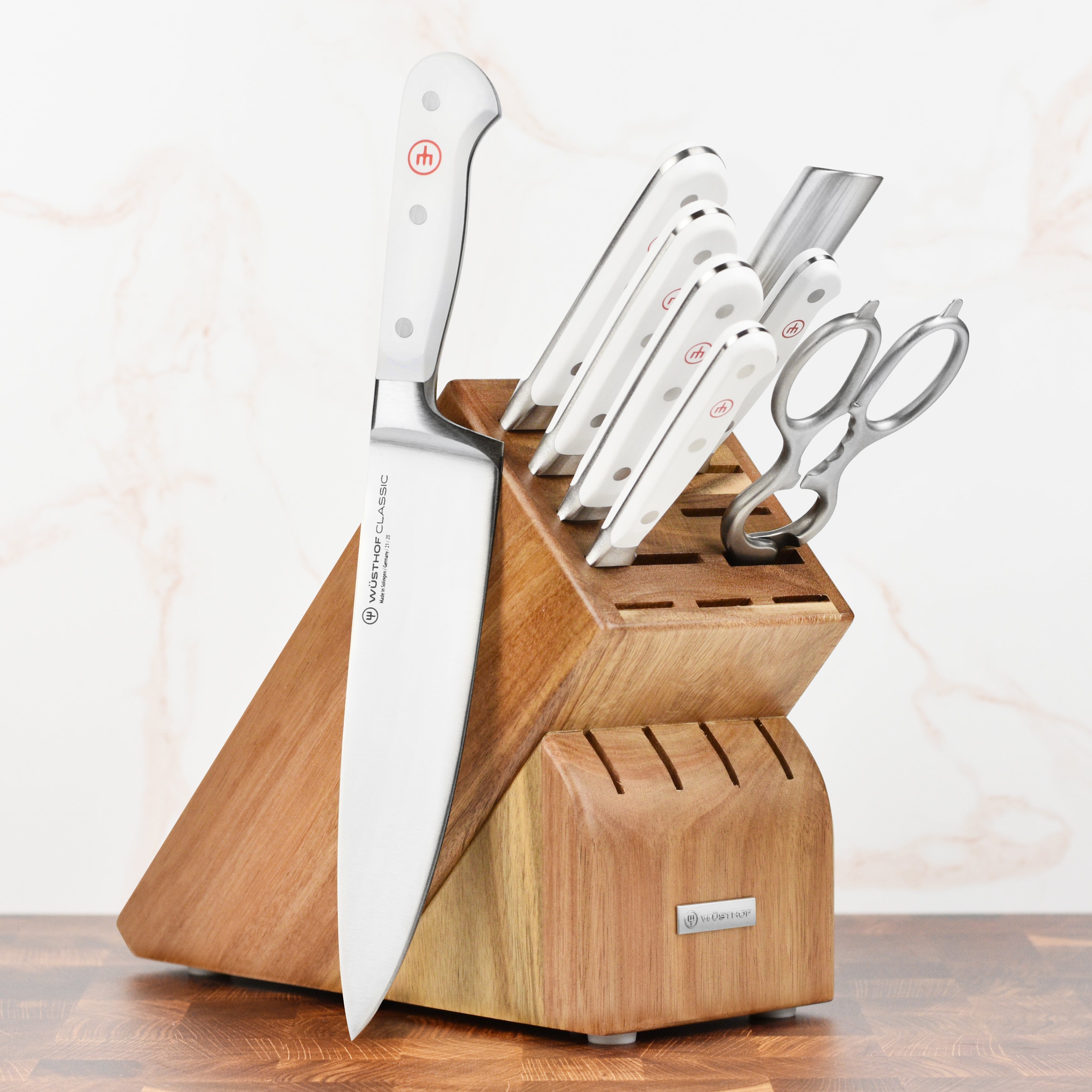 Wusthof Classic White 9 Piece Knife Block Set