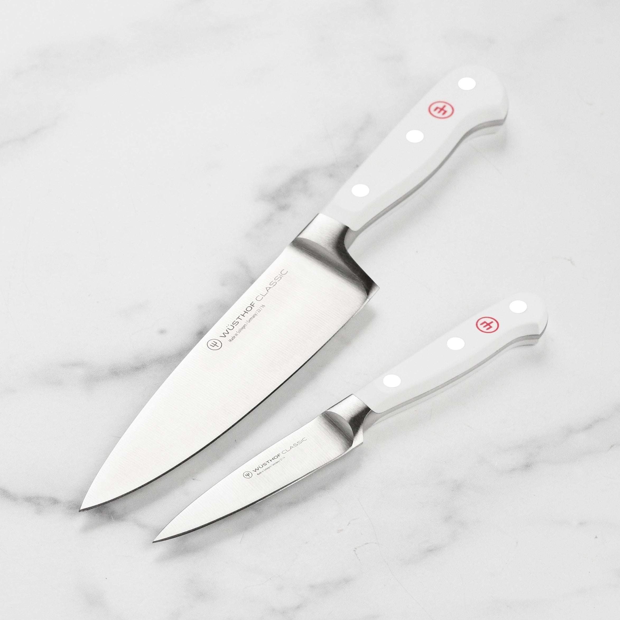 Wusthof Classic White 2 Piece Prep Knife Set