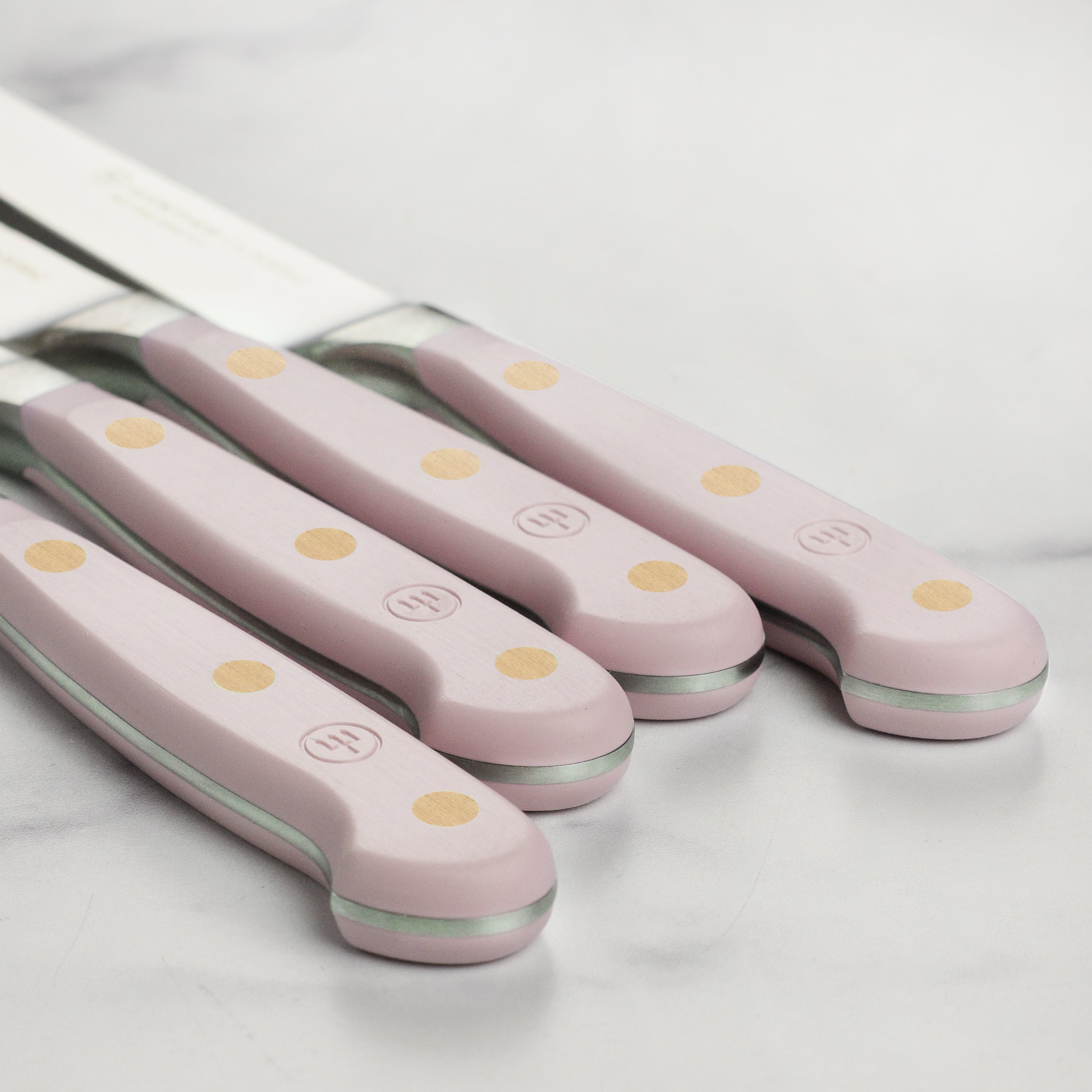 Wusthof Classic 4 Piece Pink Himalayan Salt Steak Knife Set