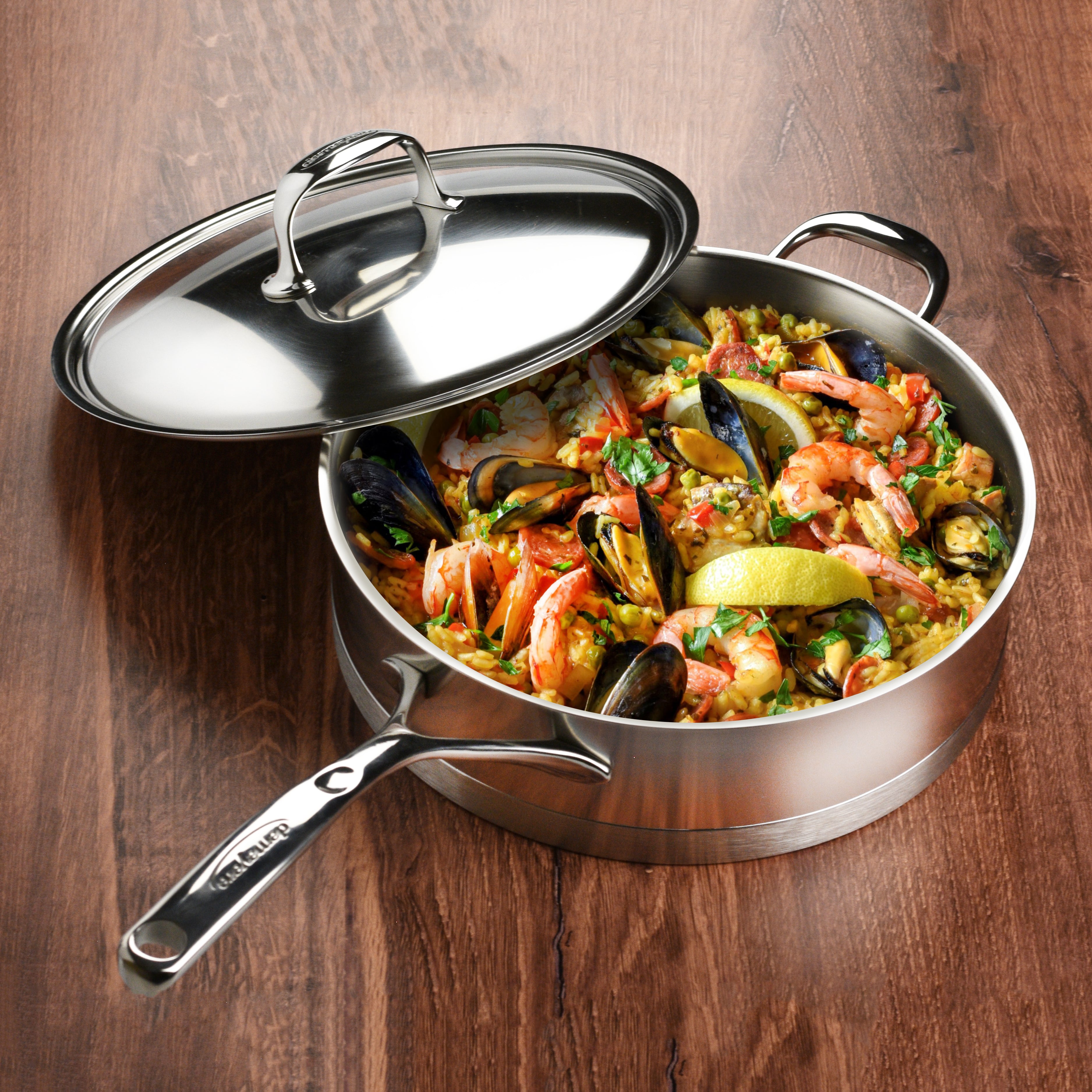 Demeyere Atlantis 4.2-quart Stainless Steel Saute Pan