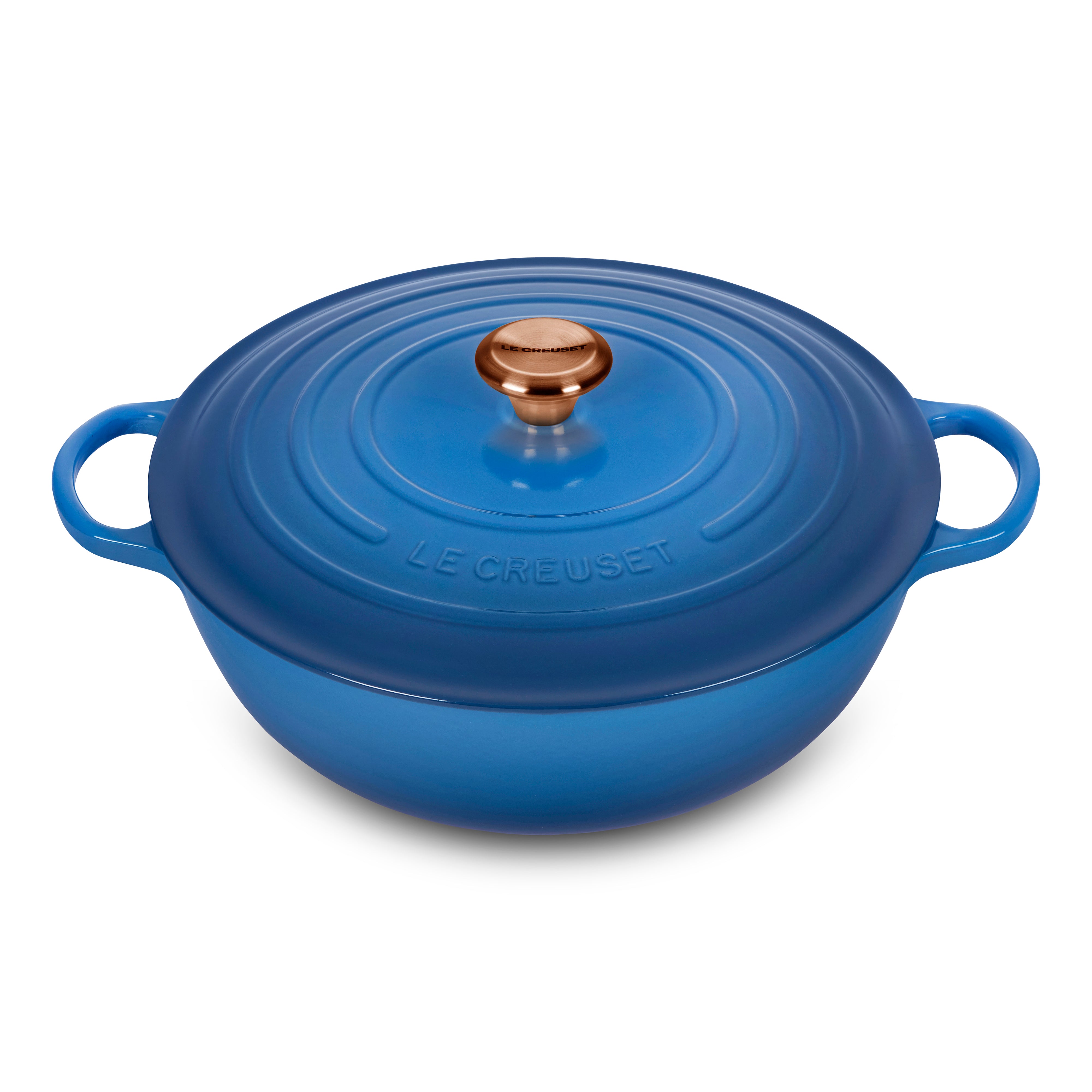 Le Creuset Signature Cast Iron 7.5-quart Marseille Chef's Oven with Copper Knob