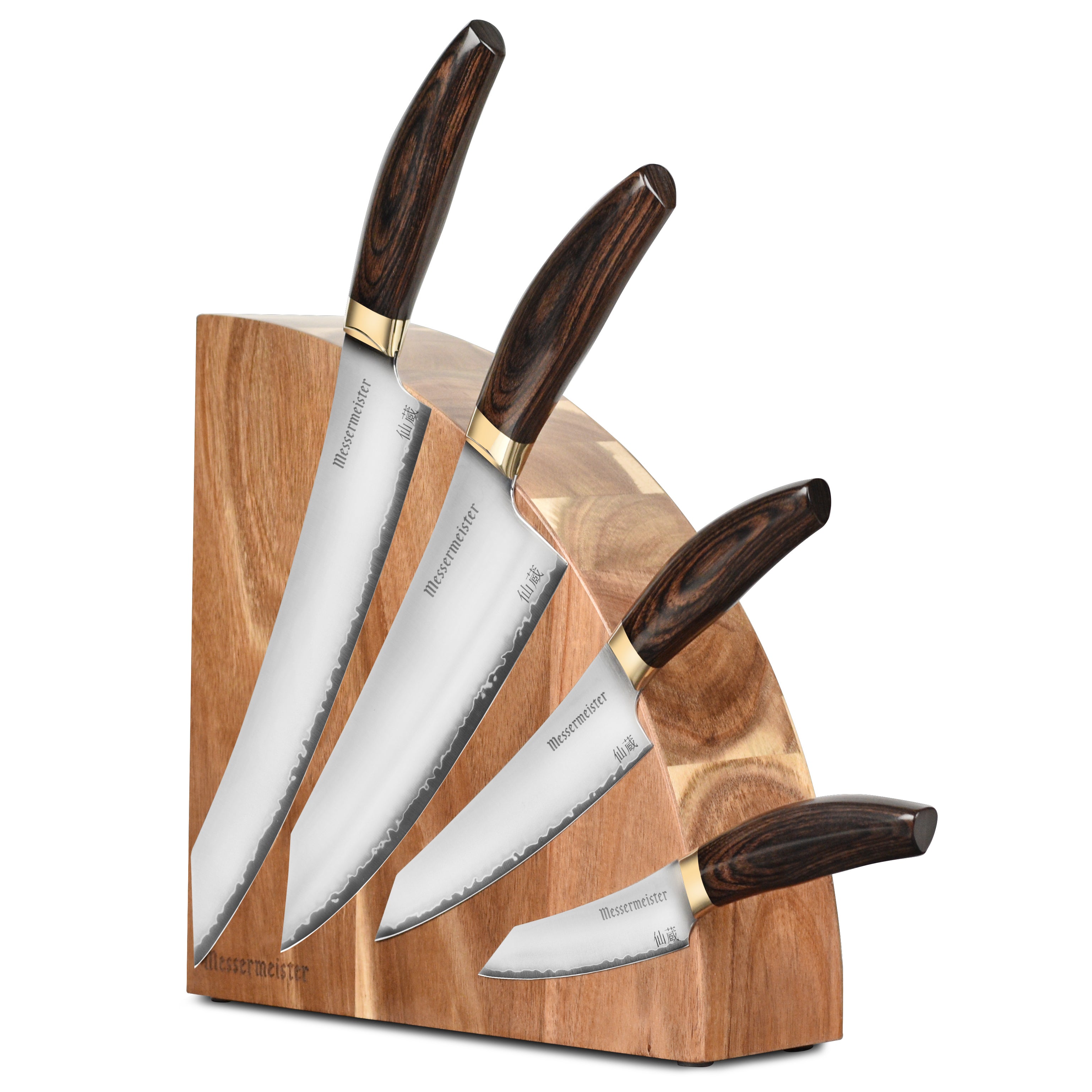 Messermeister Kawashima SG2 5 Piece Magnetic Knife Block Set