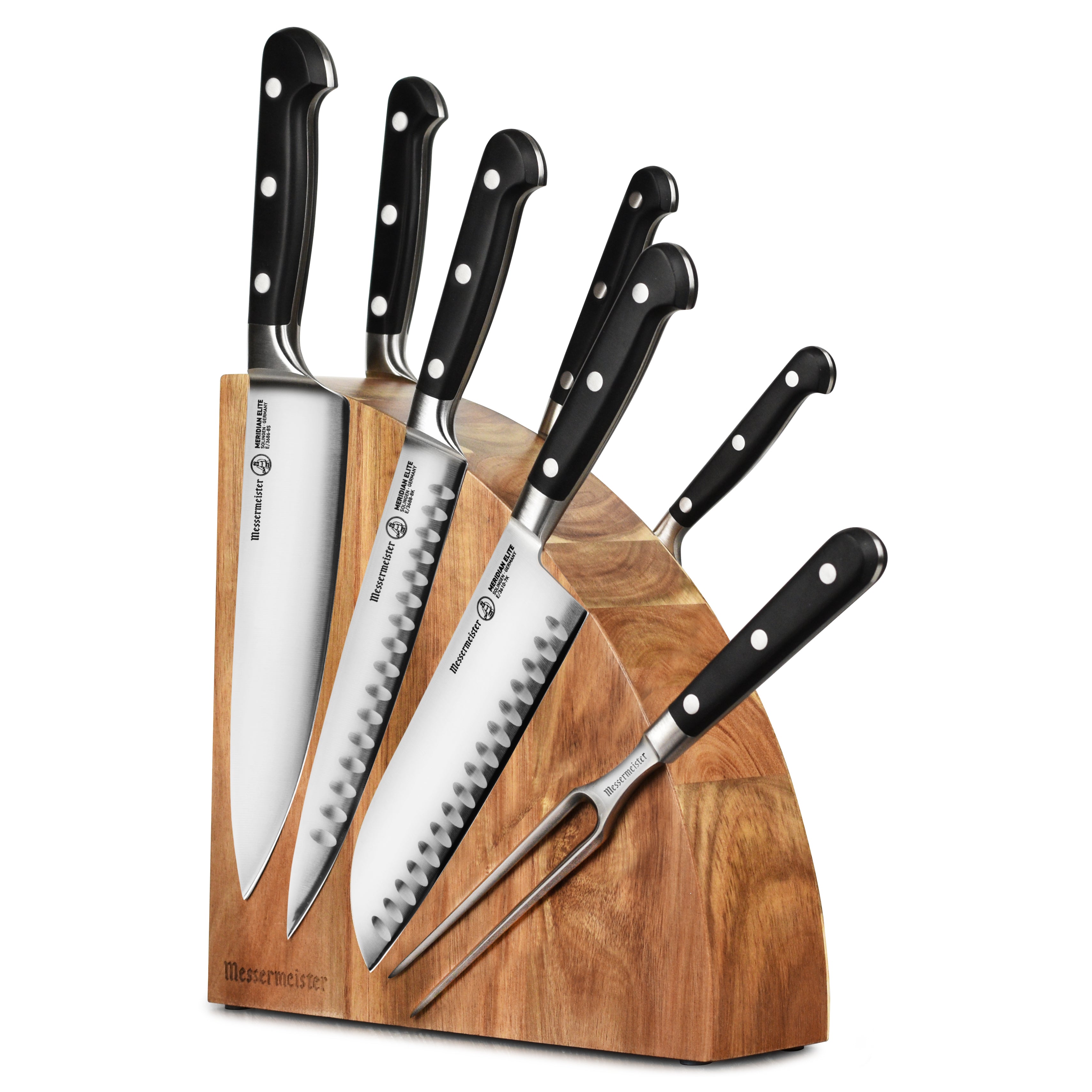 Messermeister Meridian Elite 8 Piece Magnetic Knife Block Set