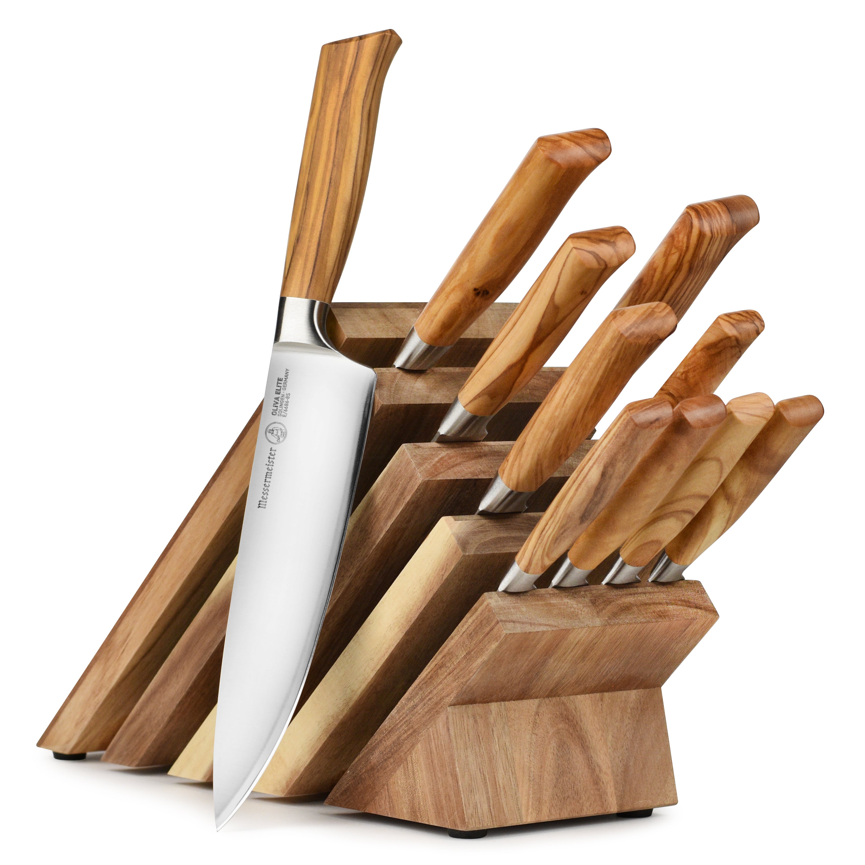 Messermeister Oliva Elite 11 Piece Magnetic Knife Block Set