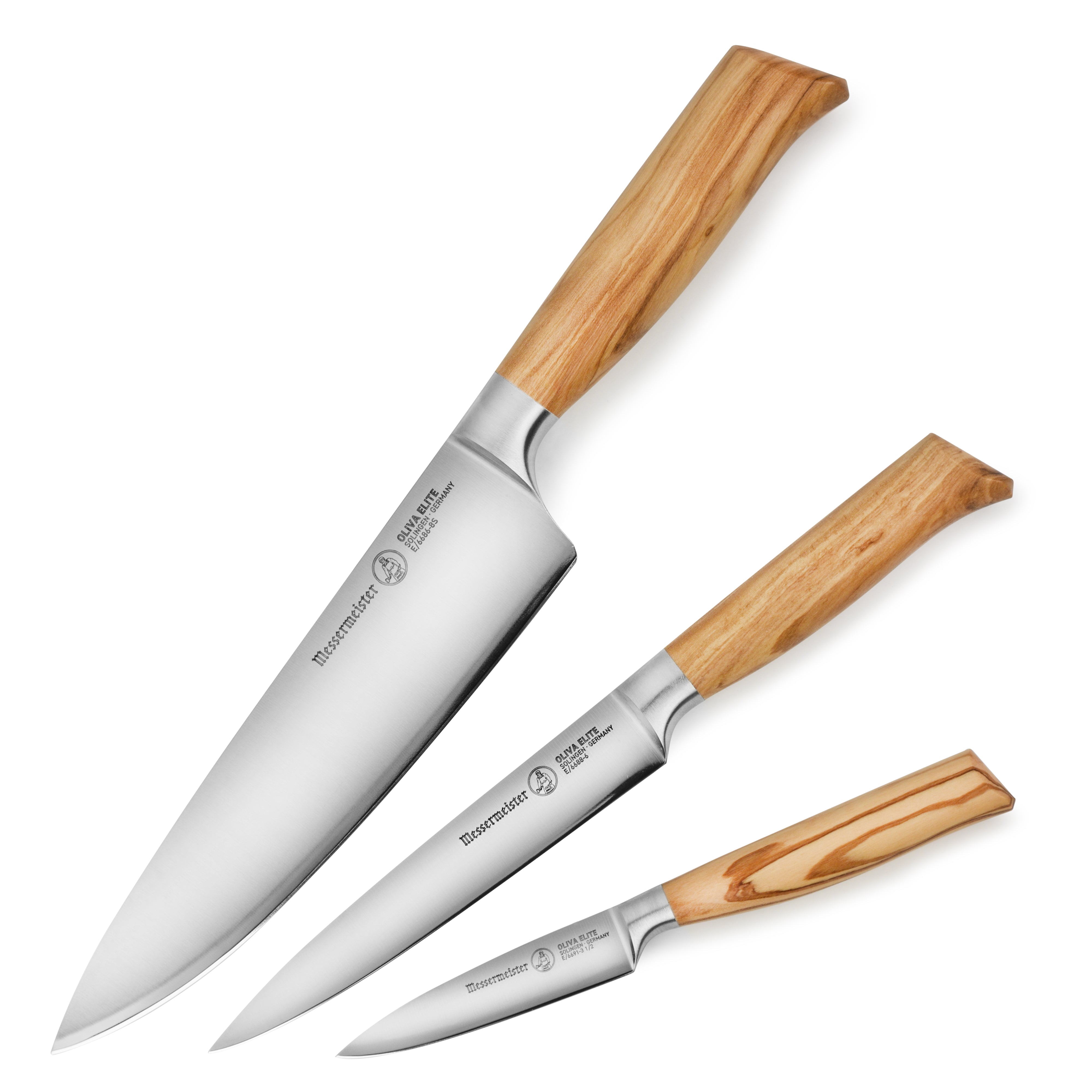 Messermeister Oliva Elite 3 Piece Knife Set