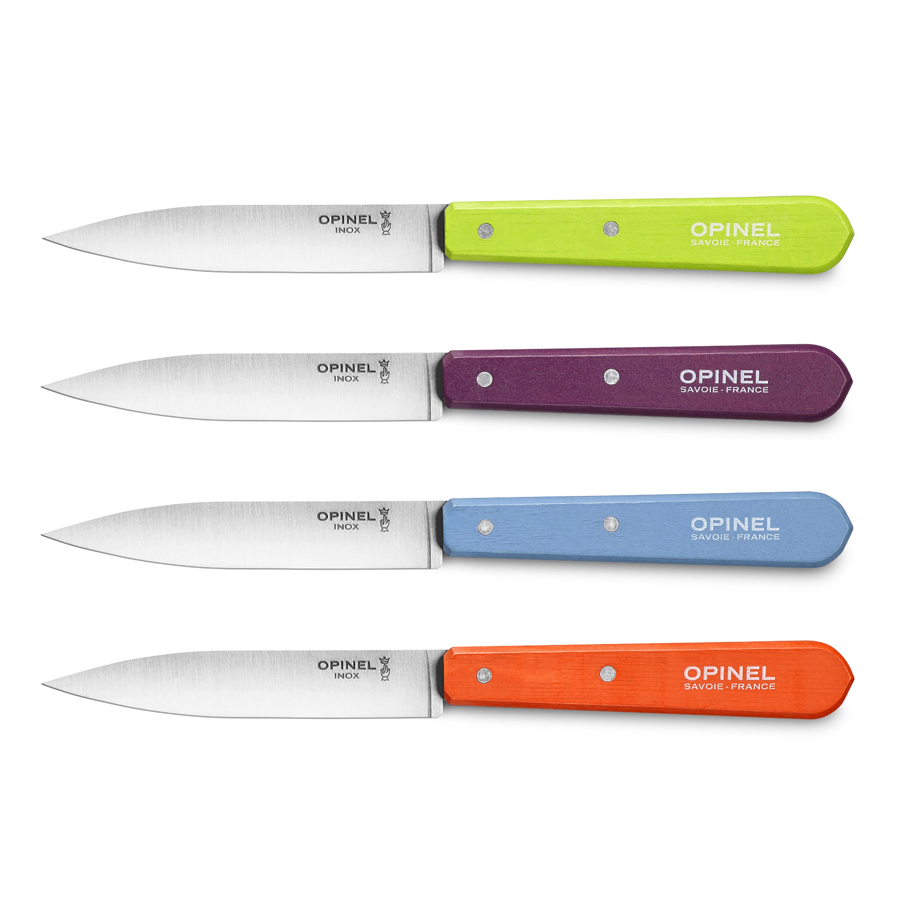 Opinel 4 Piece Stainless Steel Paring Knife Set