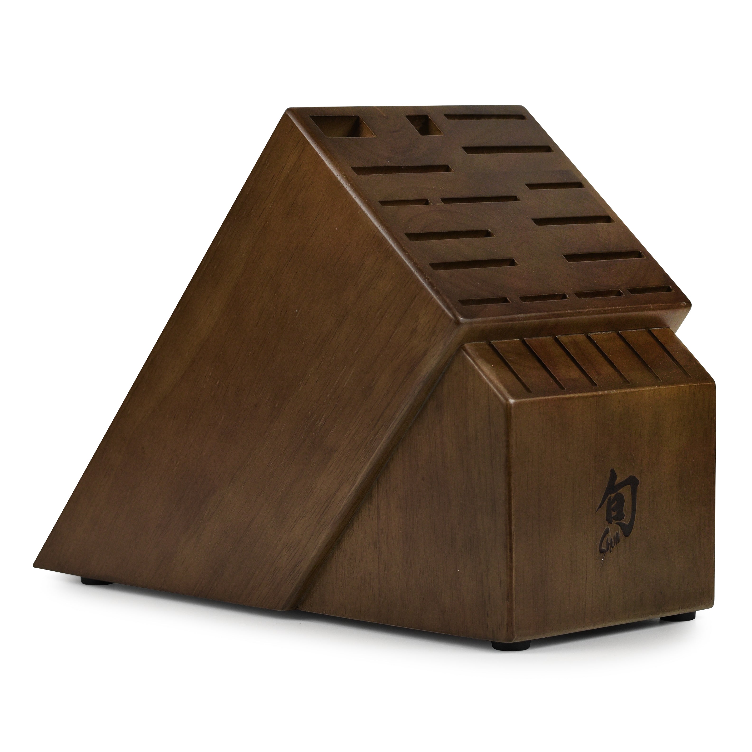 Shun 22 Slot Walnut Finish Knife Block