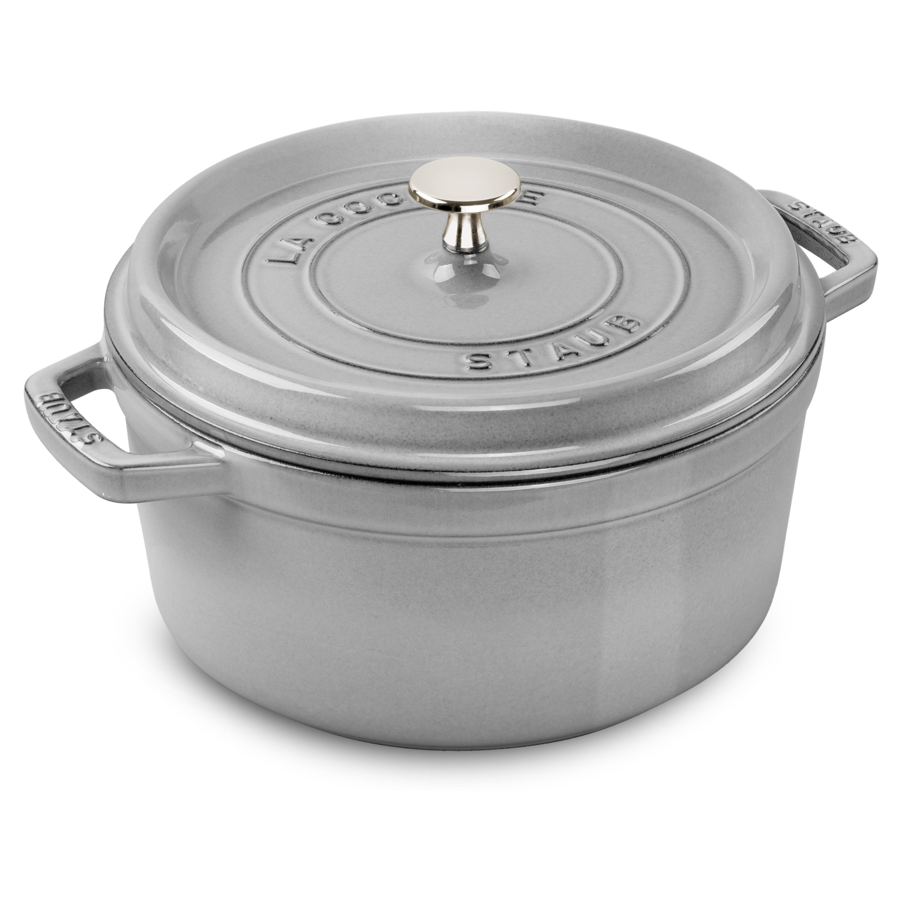 Staub 13.25-quart Graphite Gray Round Dutch Oven