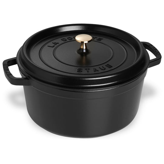 Staub Stackable Cast Iron Cookware Set - 4 Piece Matte Black – Cutlery and  More